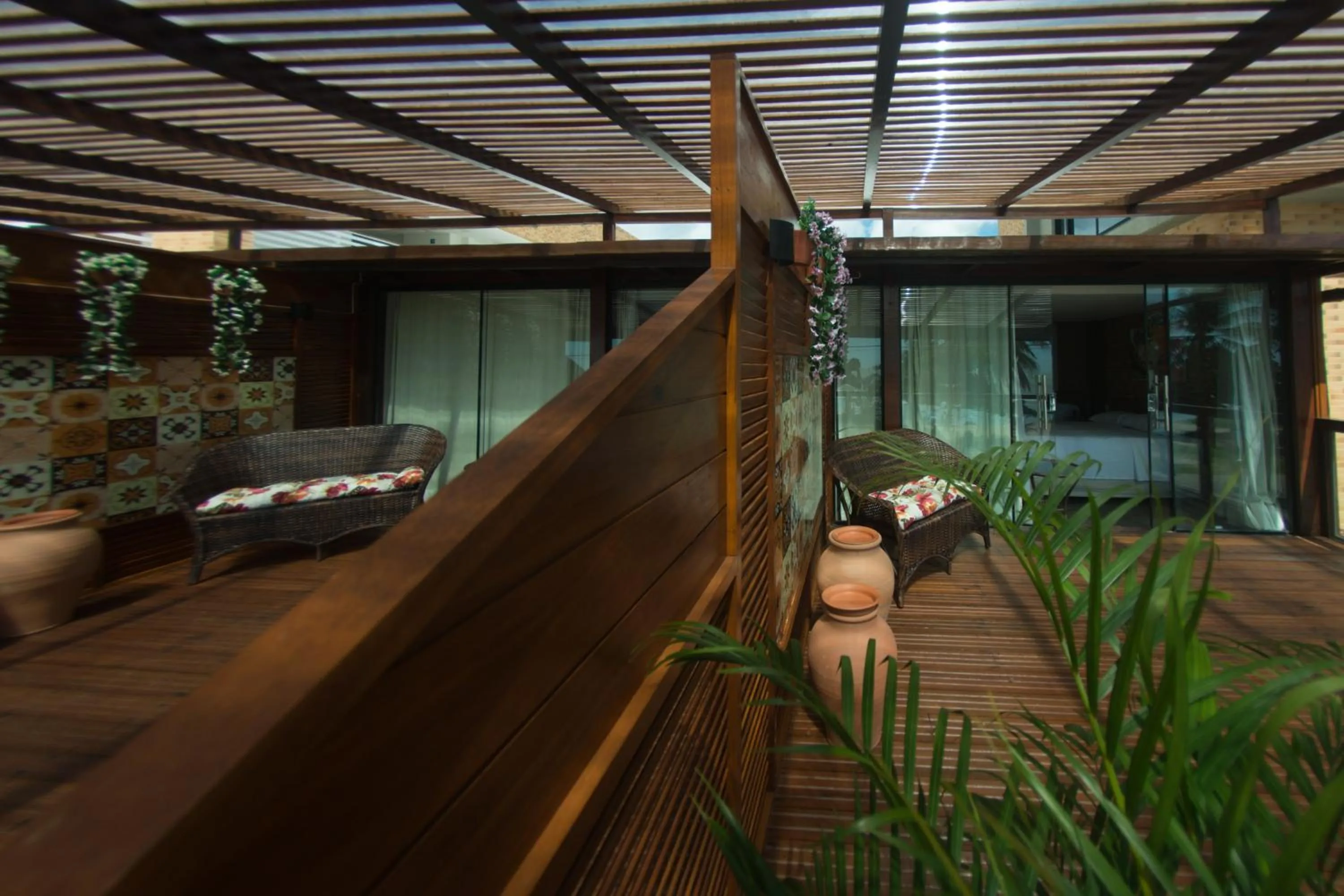 Garden view in Bessa Beach Hotel