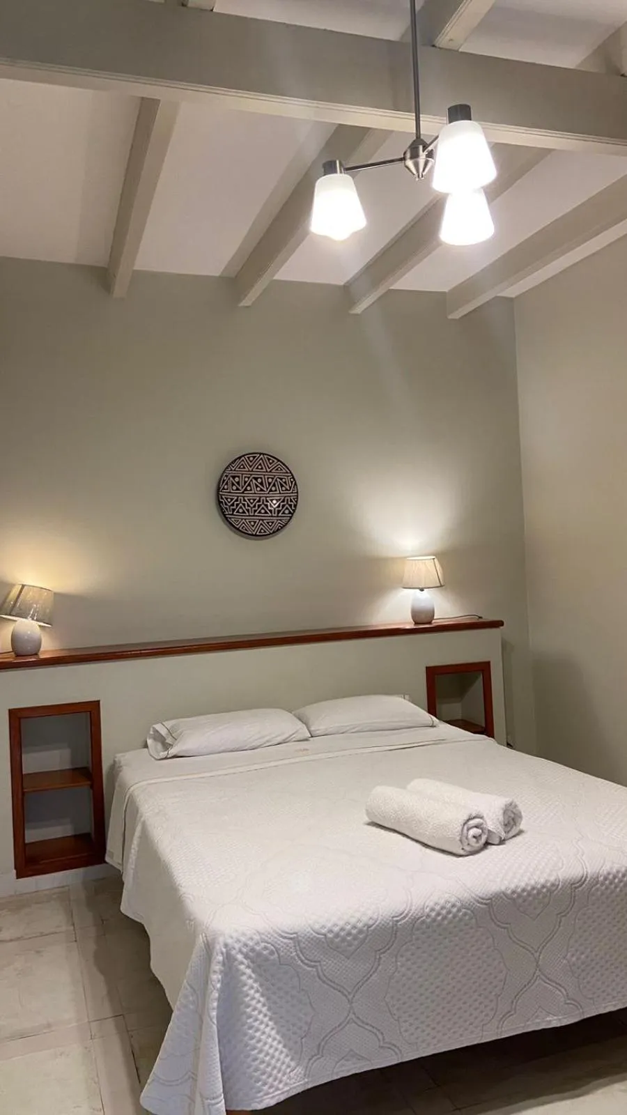 Bed in Hosteria Suiza