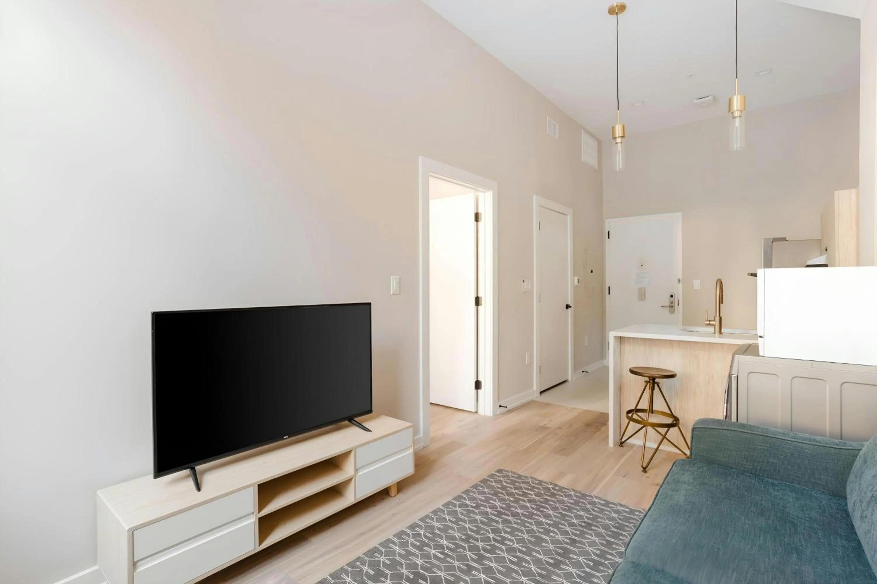 Living room in Sonder by Marriott Bonvoy The Edison Apartments Old City