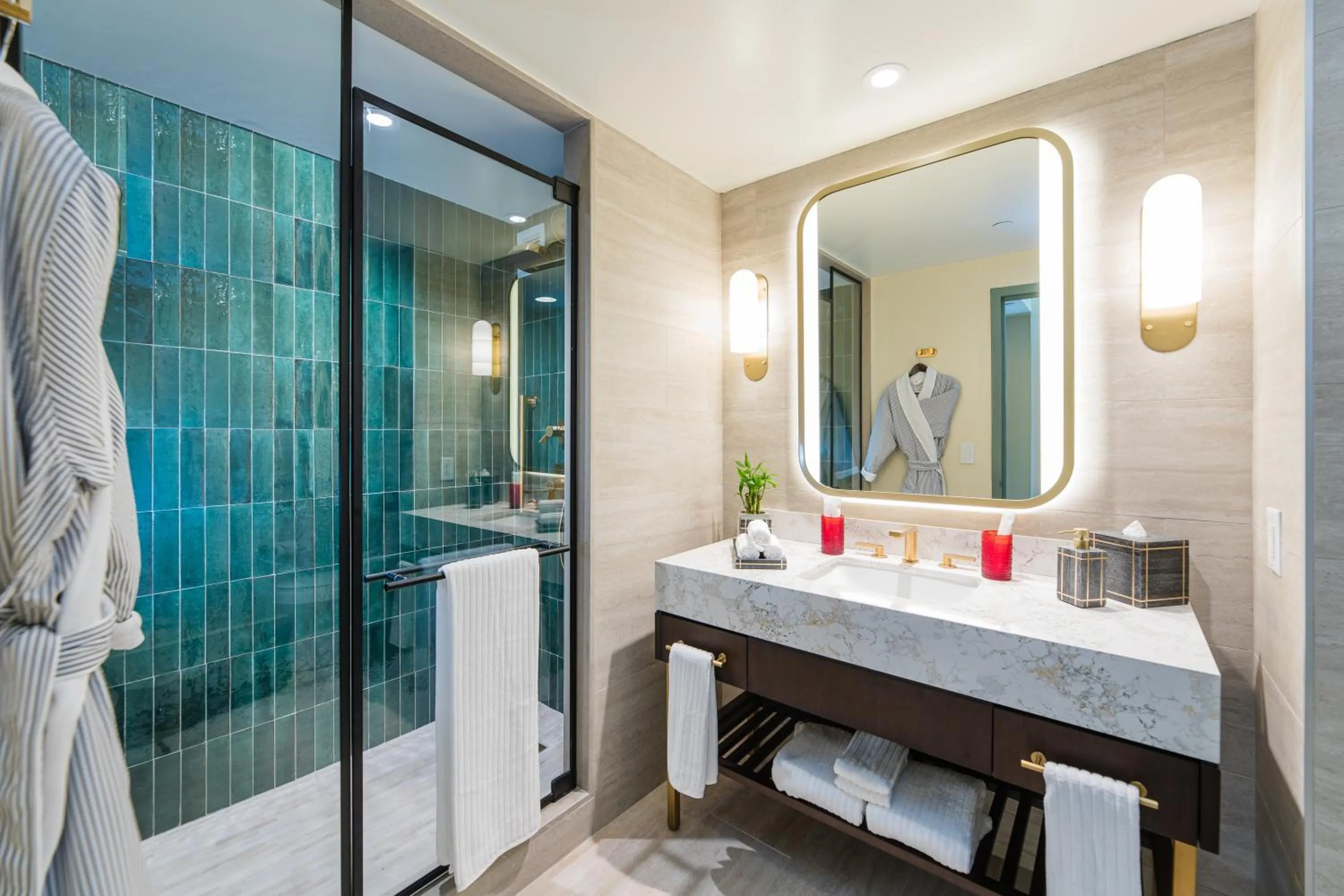 Shower in Wyndham Grand Rio Mar Rainforest Beach and Golf Resort