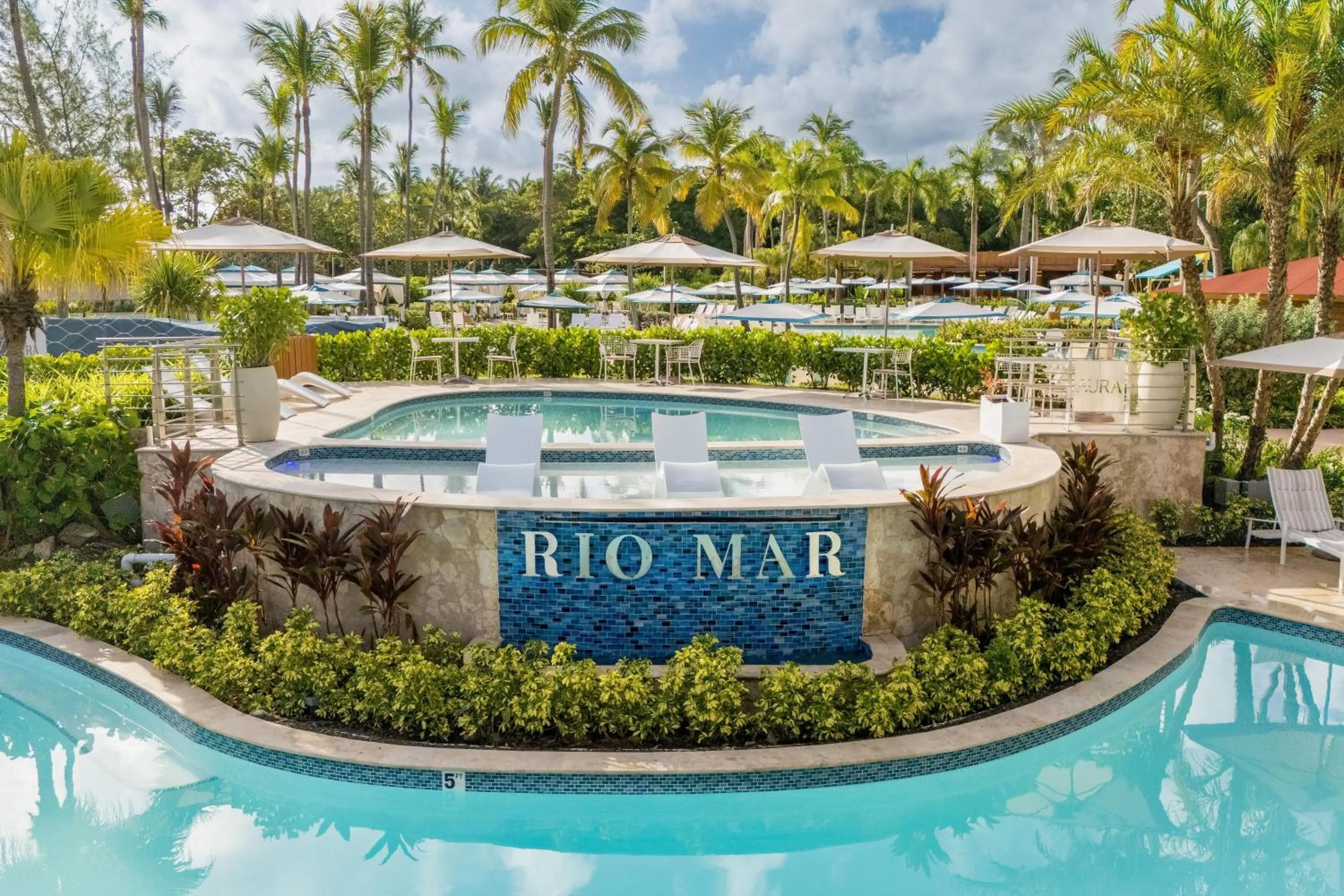Pool view in Wyndham Grand Rio Mar Rainforest Beach and Golf Resort