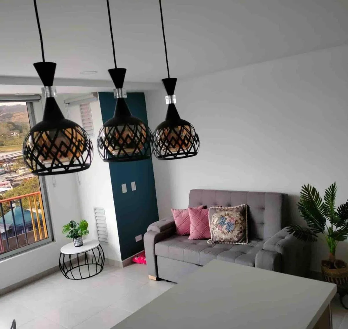 Living room in Apartamentos Avenida del malecón, frente al lago. Guatape