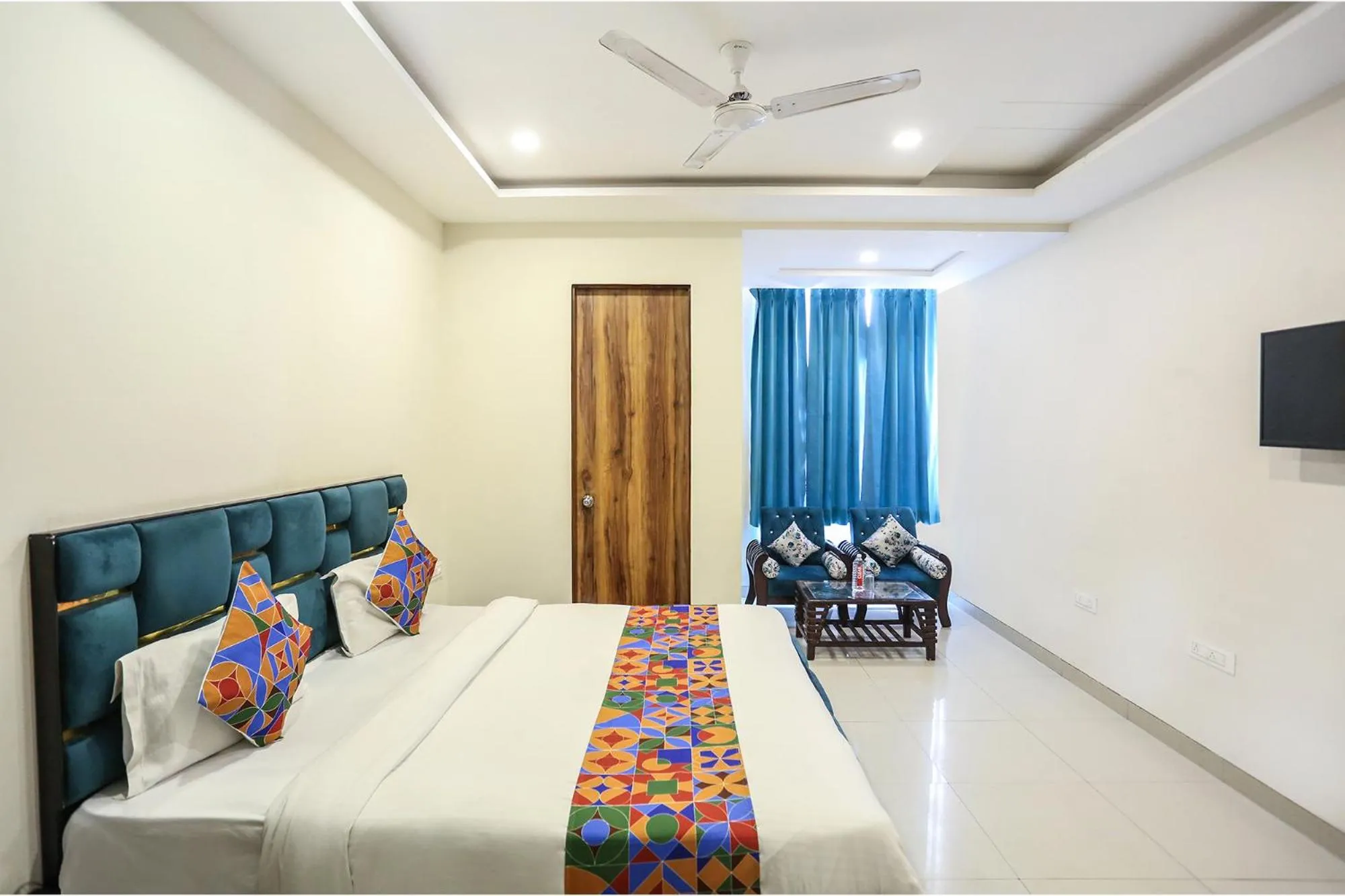 Bed in FabHotel Shiv Rachna - Mansarovar