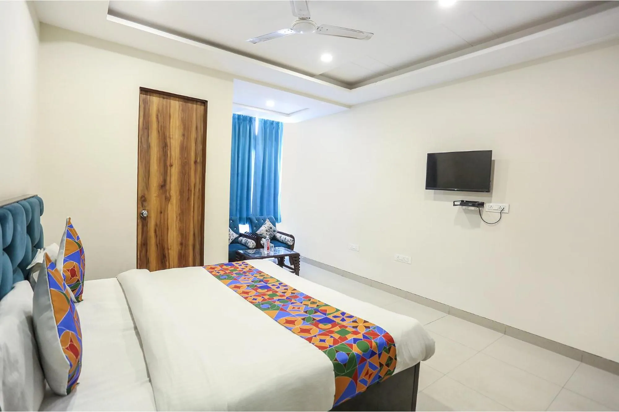 Bed in FabHotel Shiv Rachna - Mansarovar