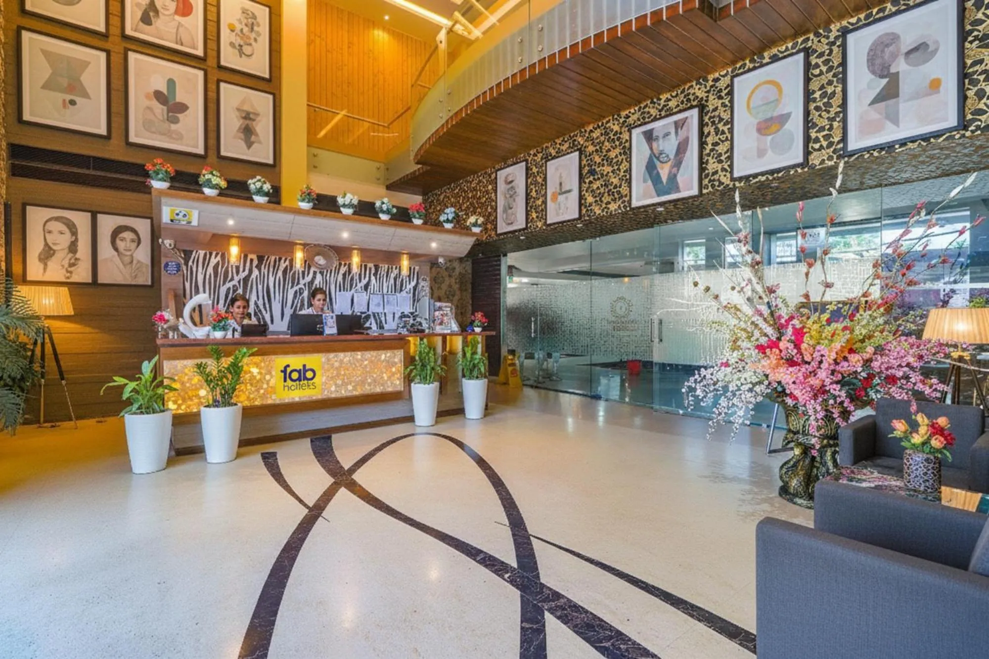 Lobby or reception in FabHotel Prime Z Grand