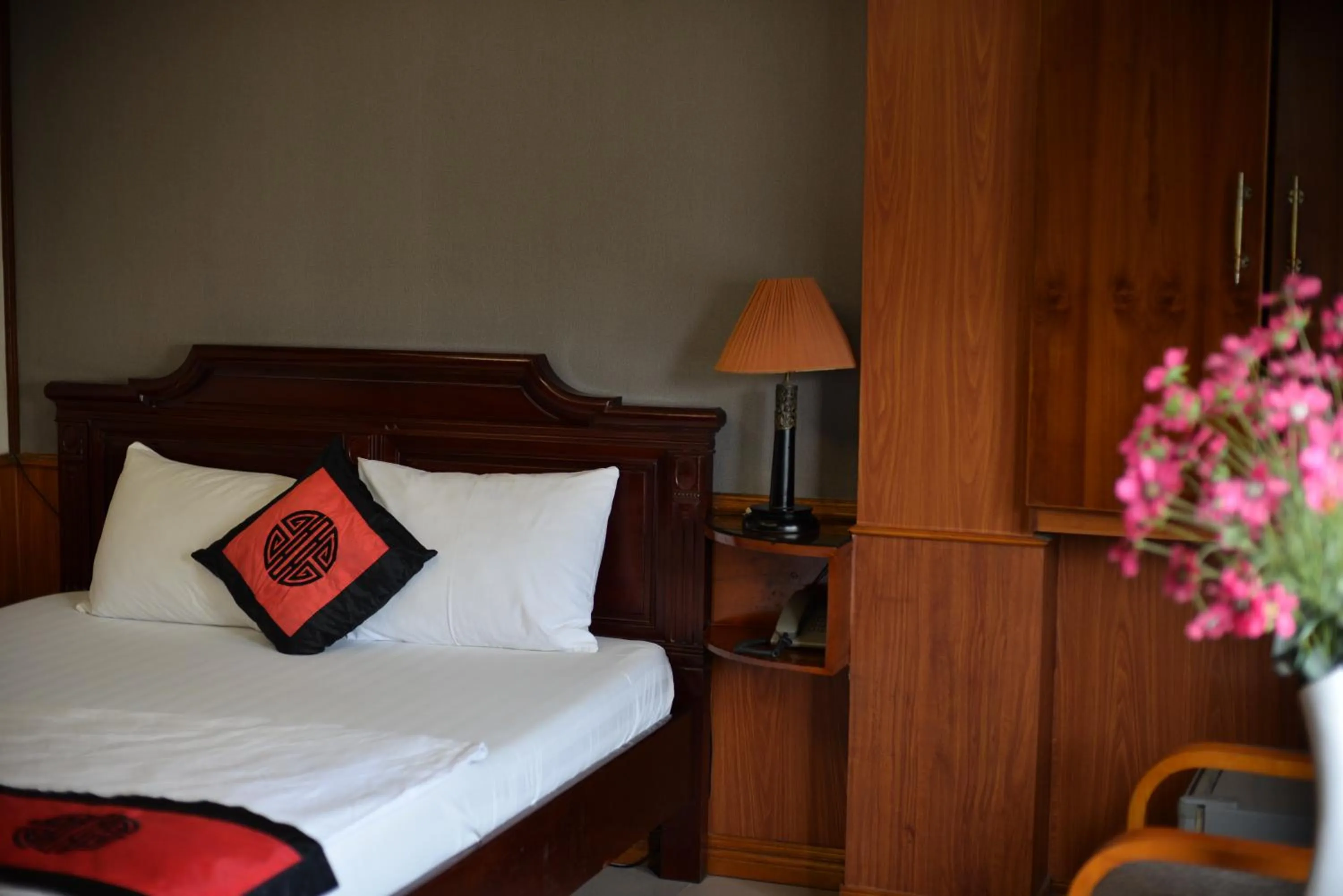 Bed in Valentine Hotel Hanoi