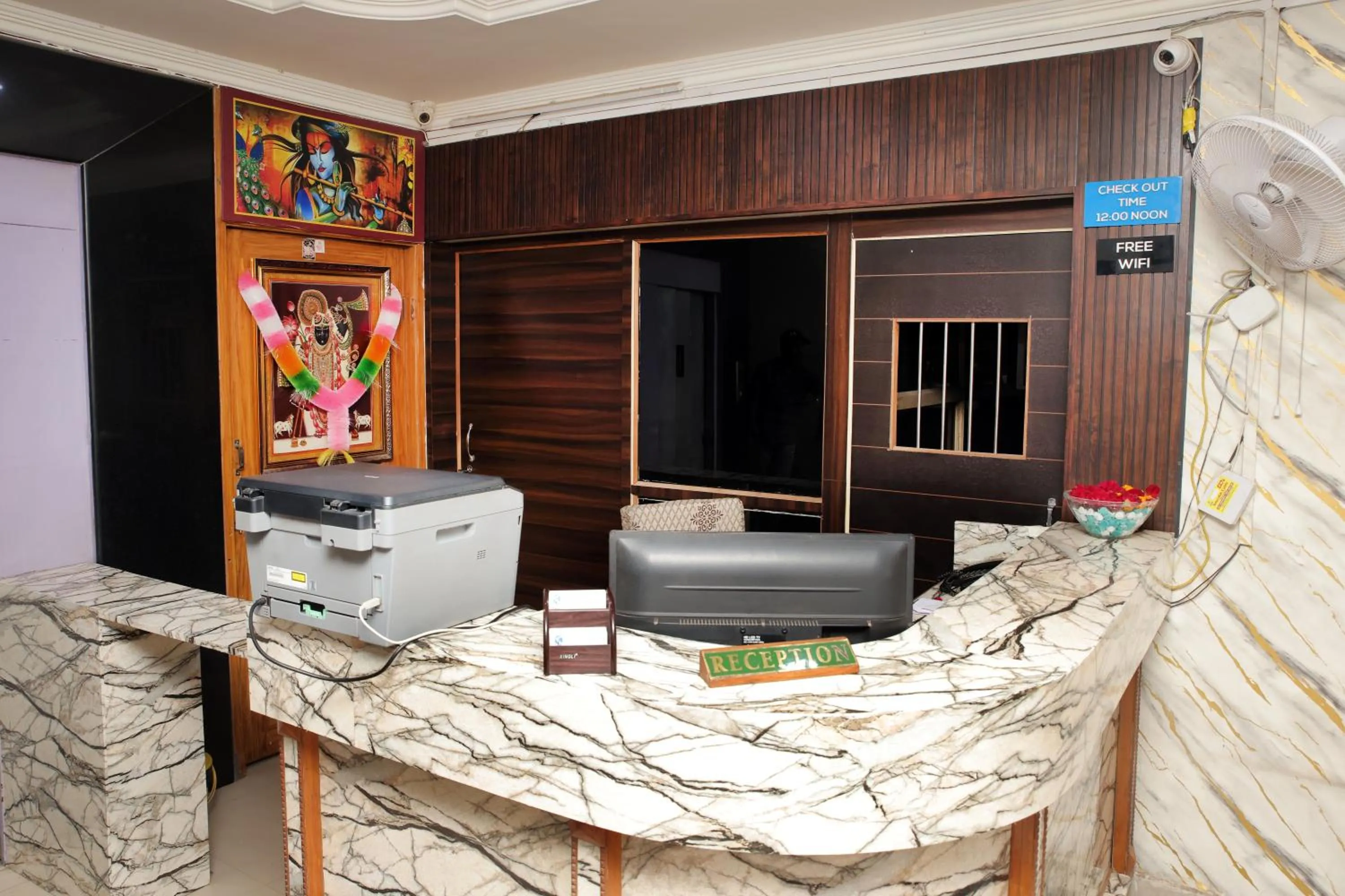 Lobby or reception in Hotel Siddhi Vinayak