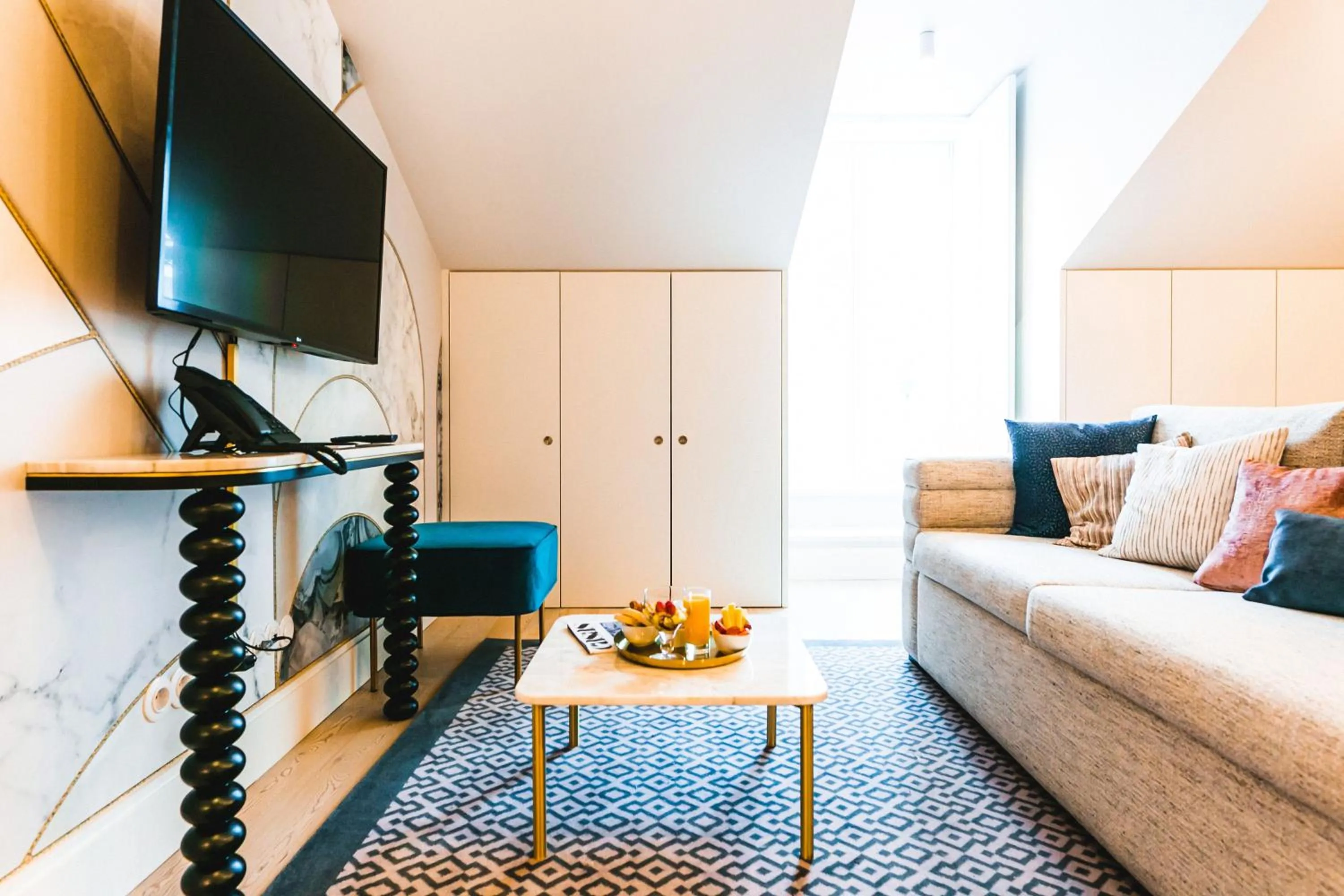 Living room in The Lift Apartments by RIDAN Hotels