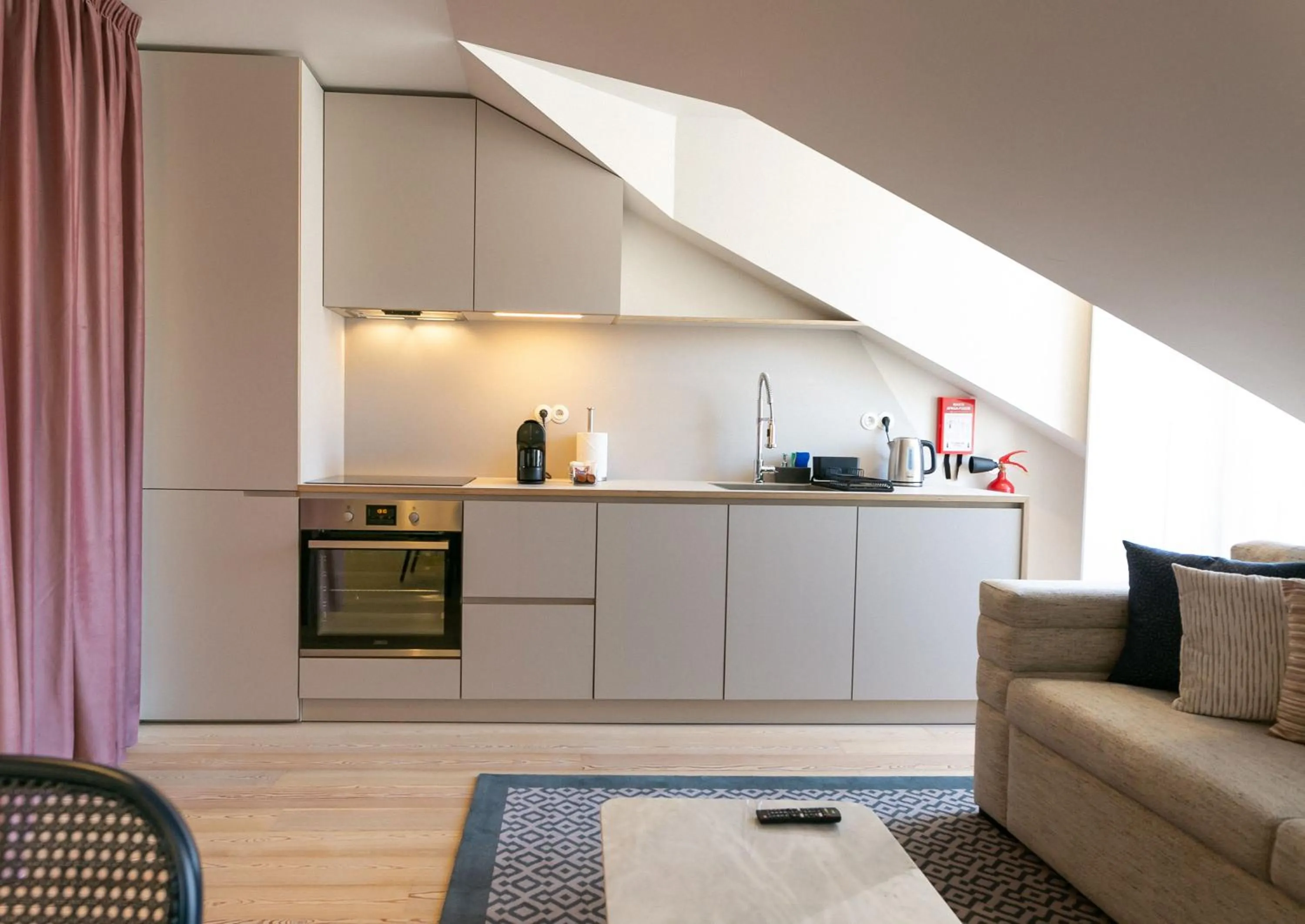 Kitchen or kitchenette in The Lift Apartments by RIDAN Hotels
