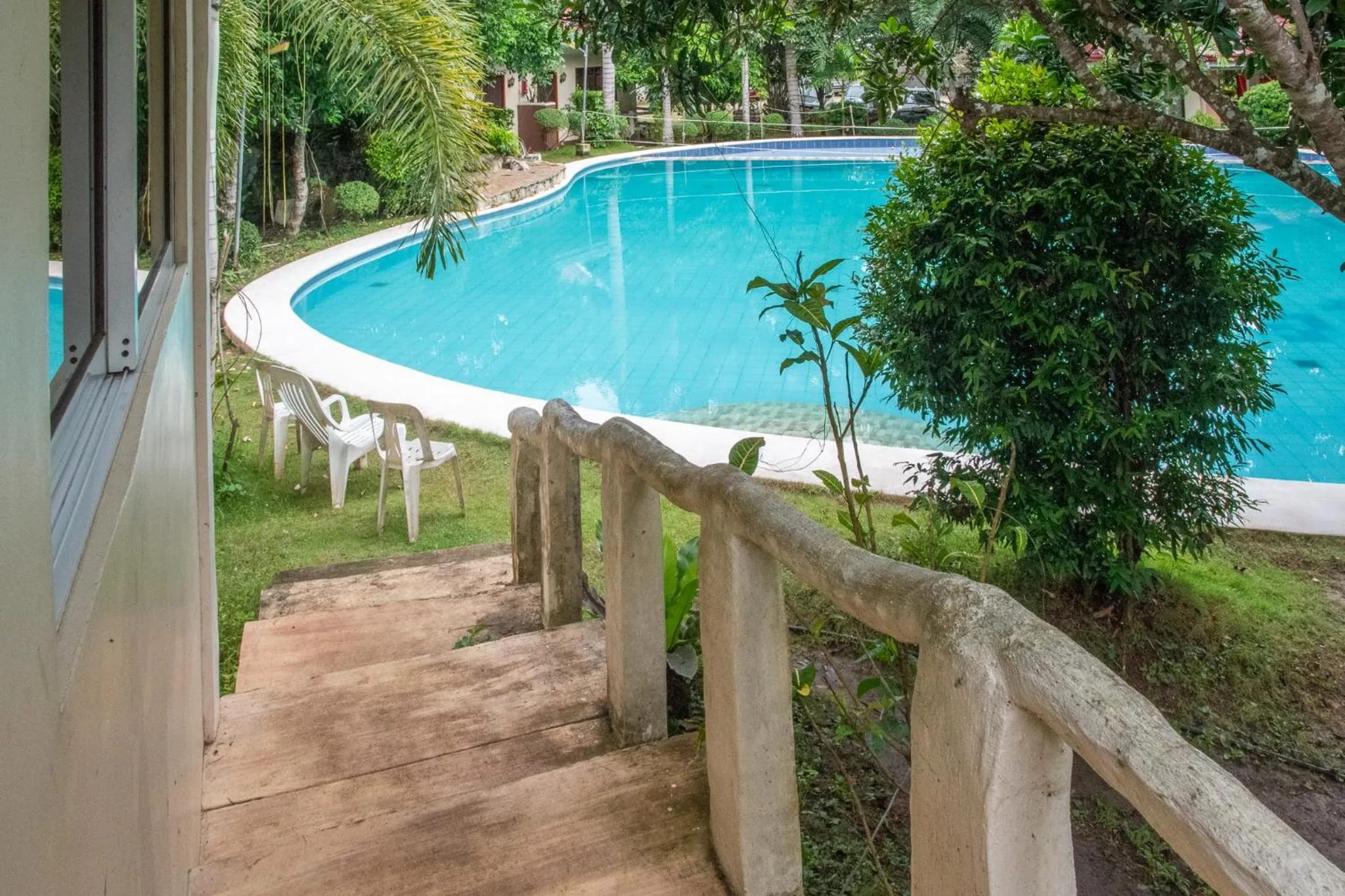 Pool view in Almira Diving Resort- Panglao