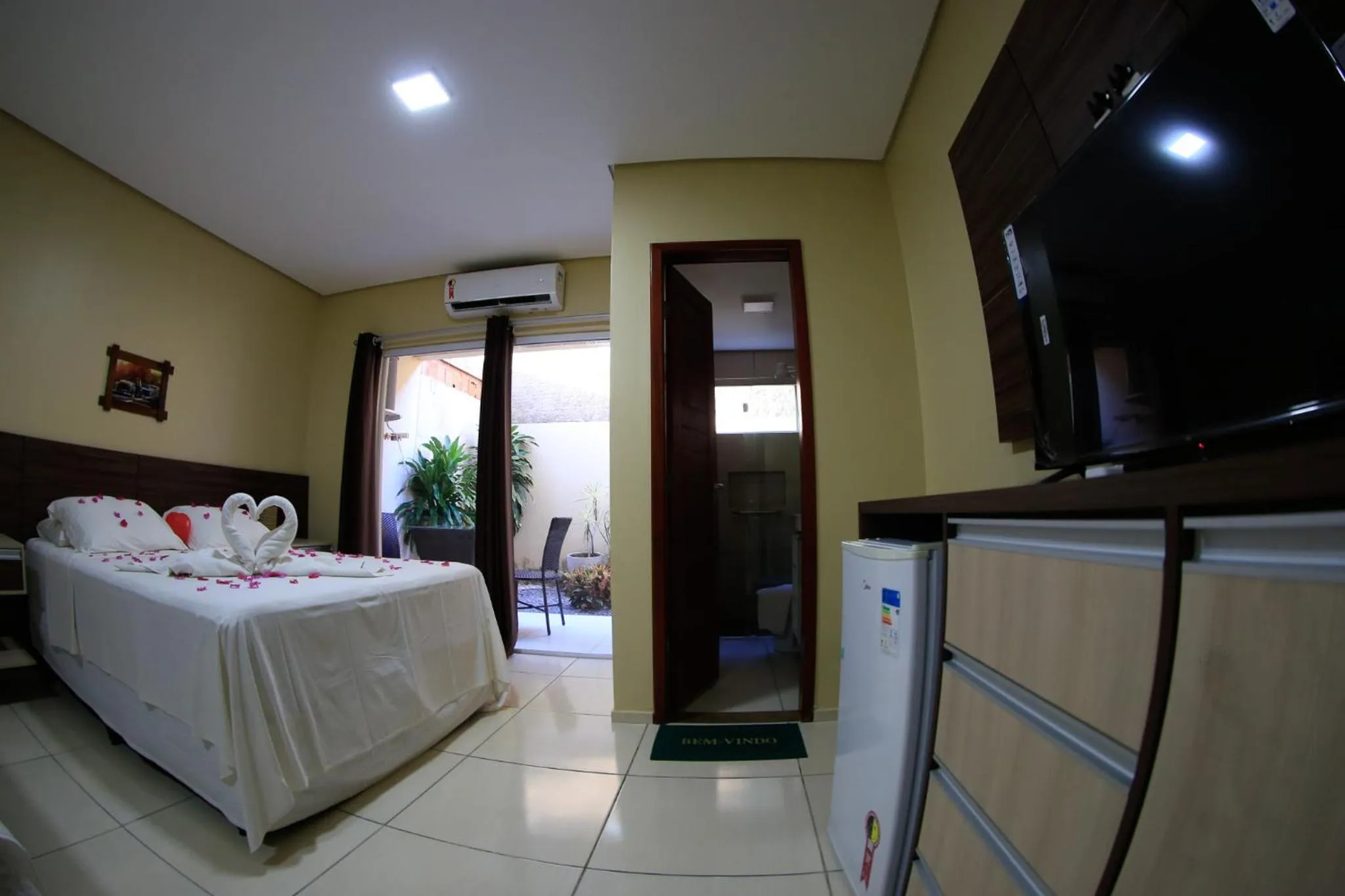 Bed in Pousada Bellissima Italia