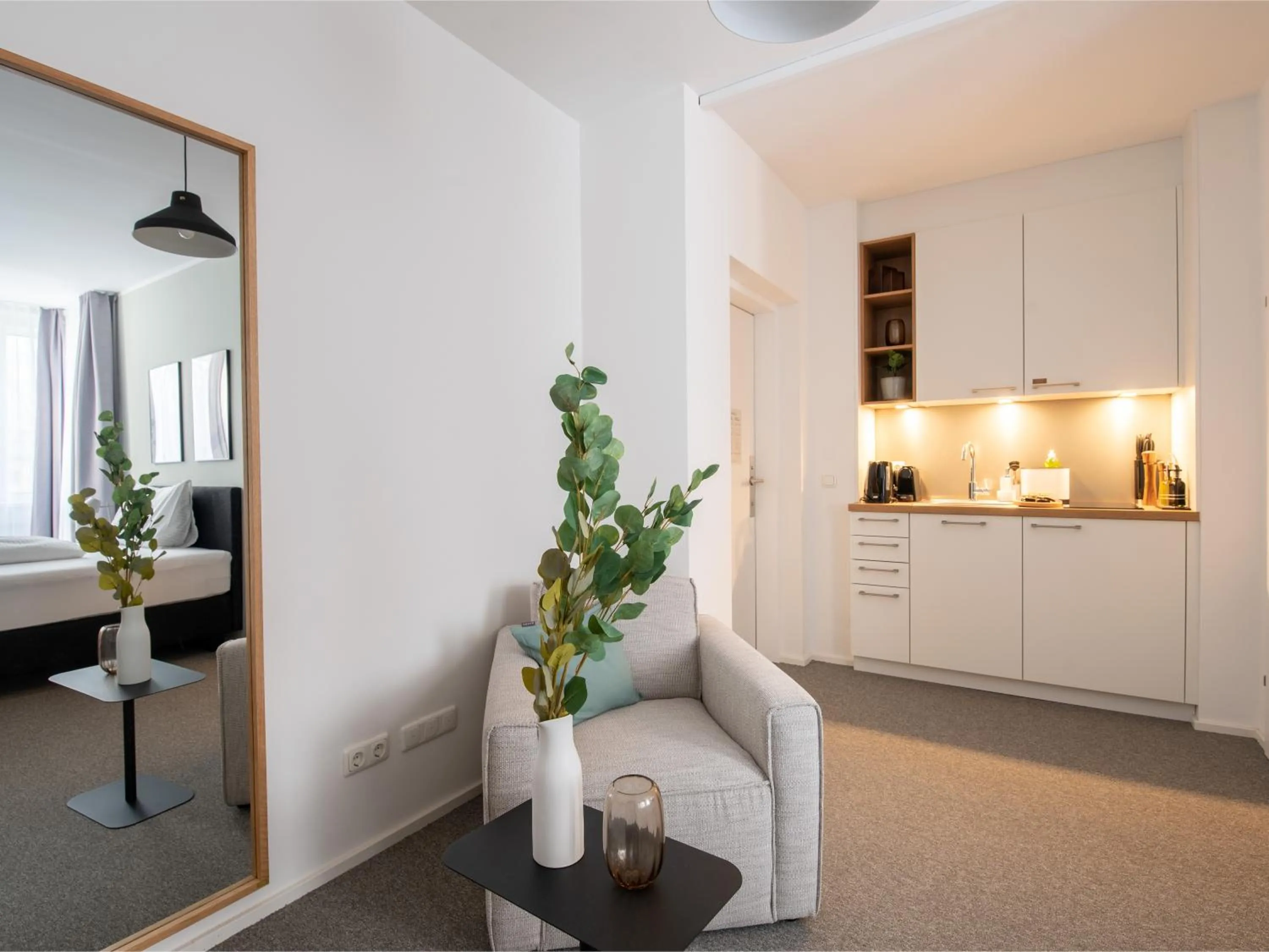 Kitchen or kitchenette in Limehome Linz Friedrichstraße