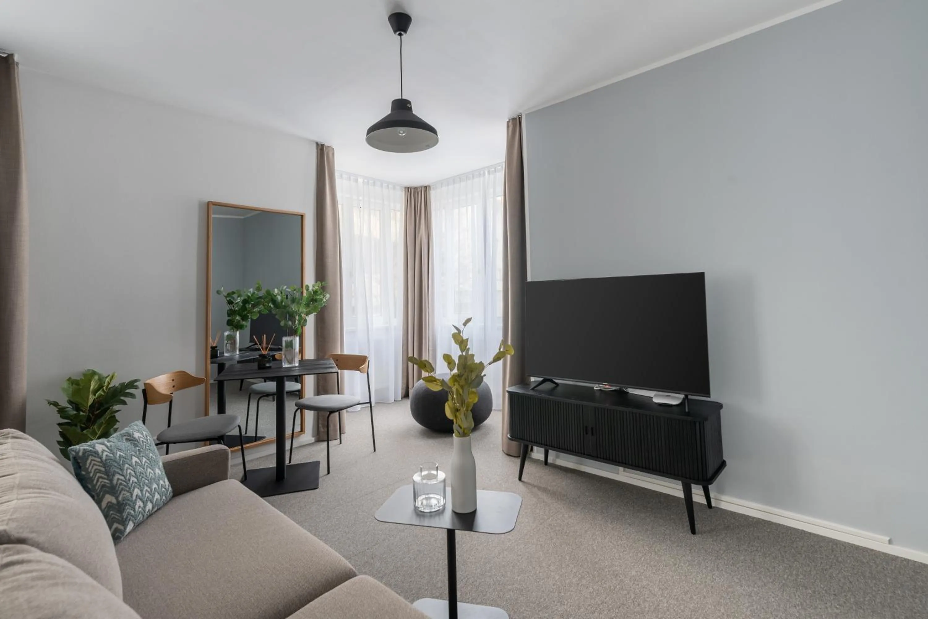 Living room in Limehome Linz Friedrichstraße