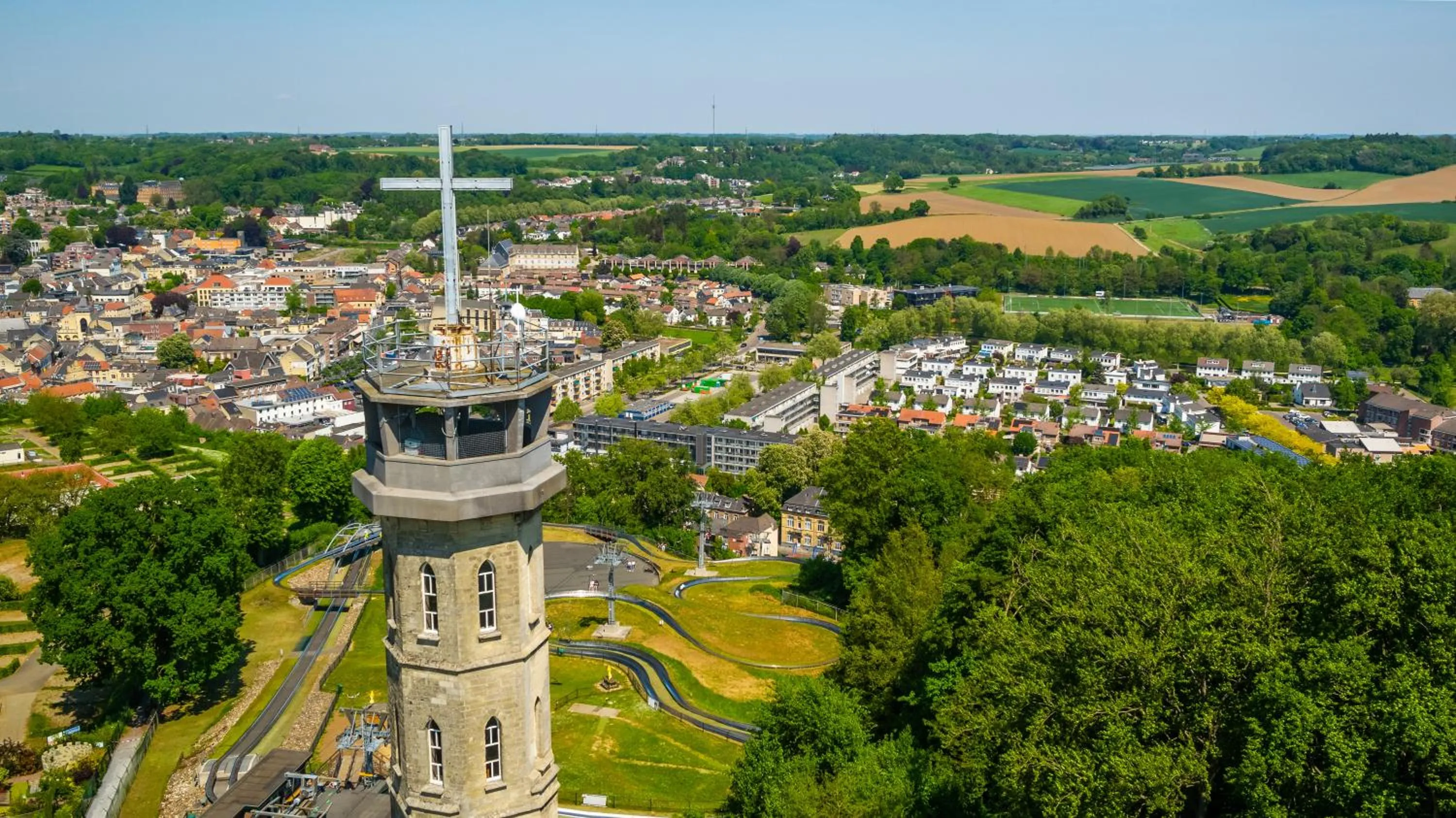 Bird's eye view in EuroParcs Poort van Maastricht