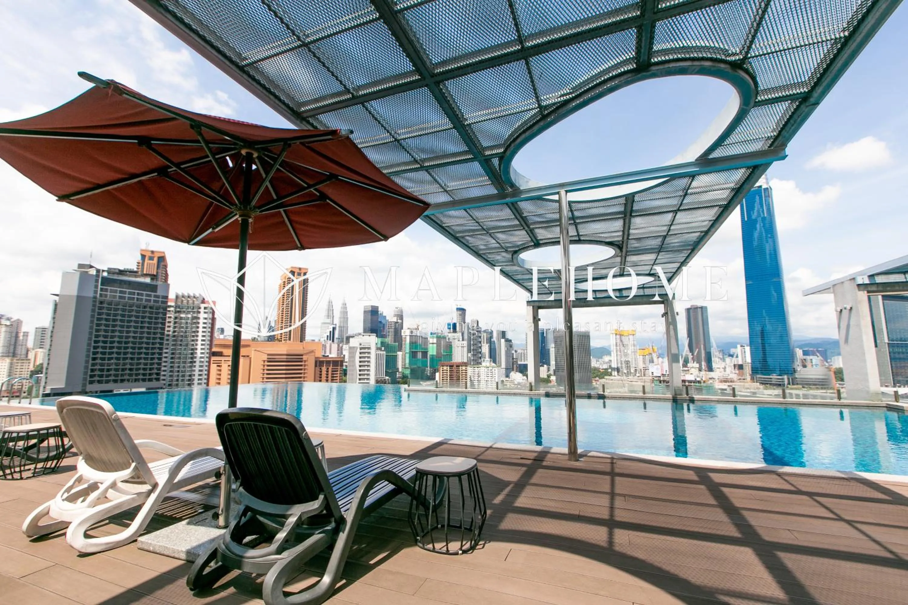 Pool view in D'Majestic Premier Suites Kuala Lumpur