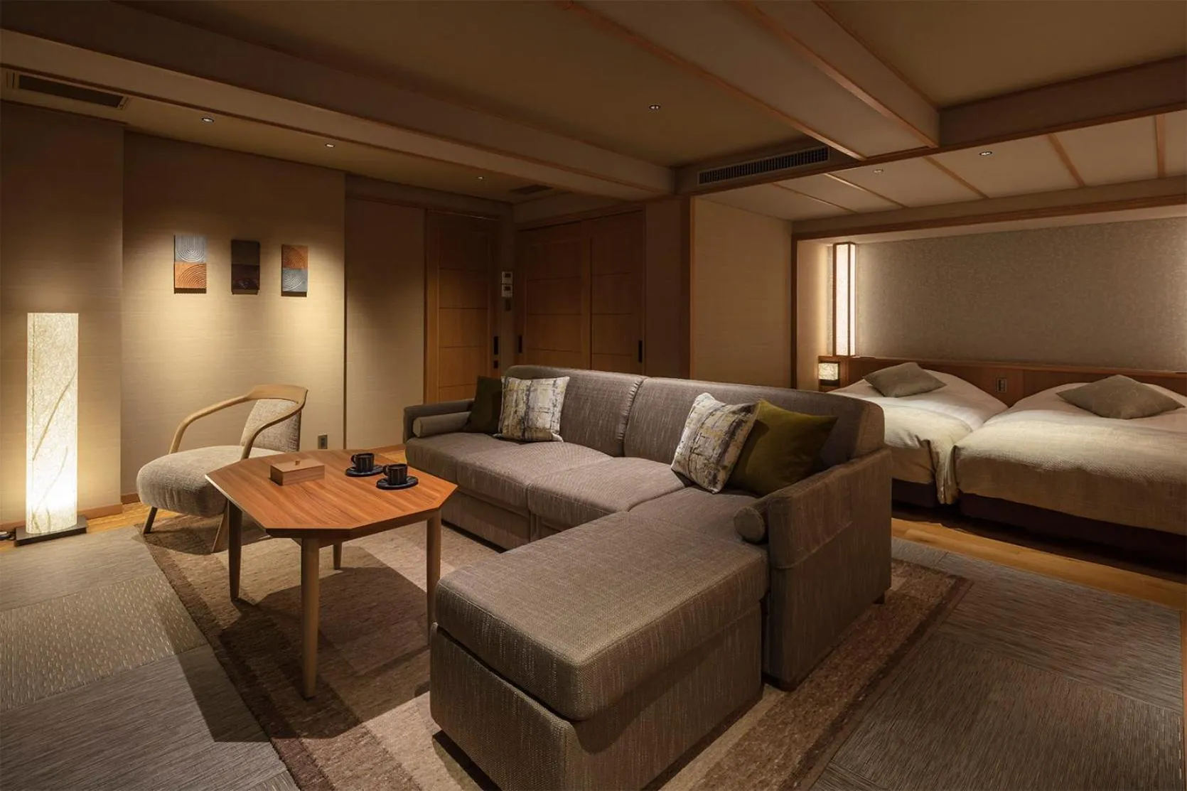 Photo of the whole room, Bed in Tokachigawa Onsen Daiichi Hotel