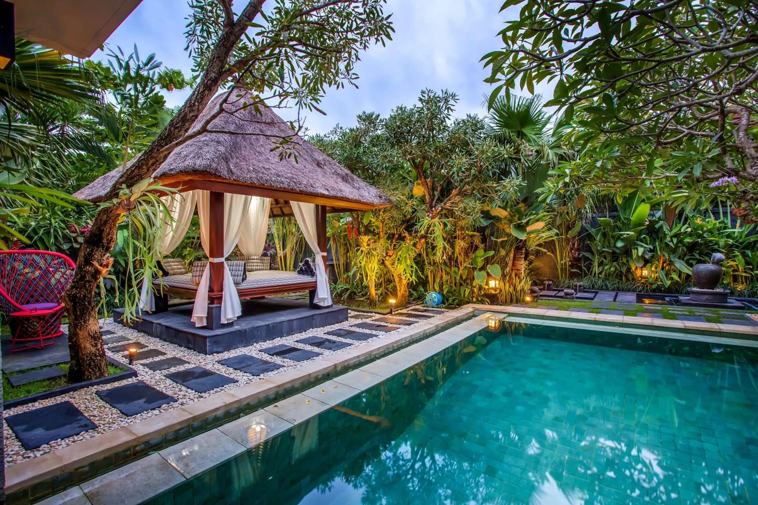 Swimming pool in Tiga Samudra Villa