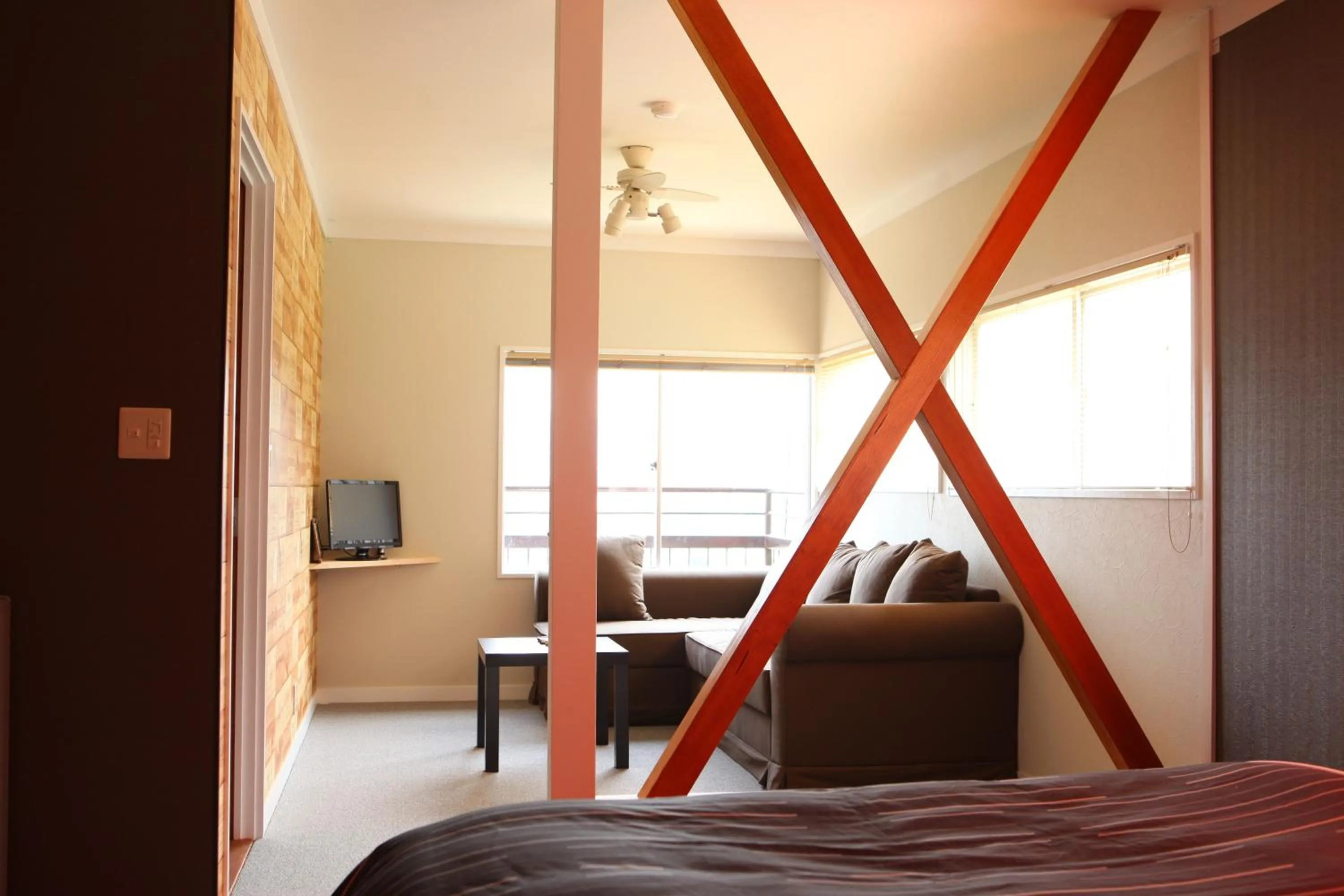 Seating area, Bed in Beach Commune Simploose (Adult Only)