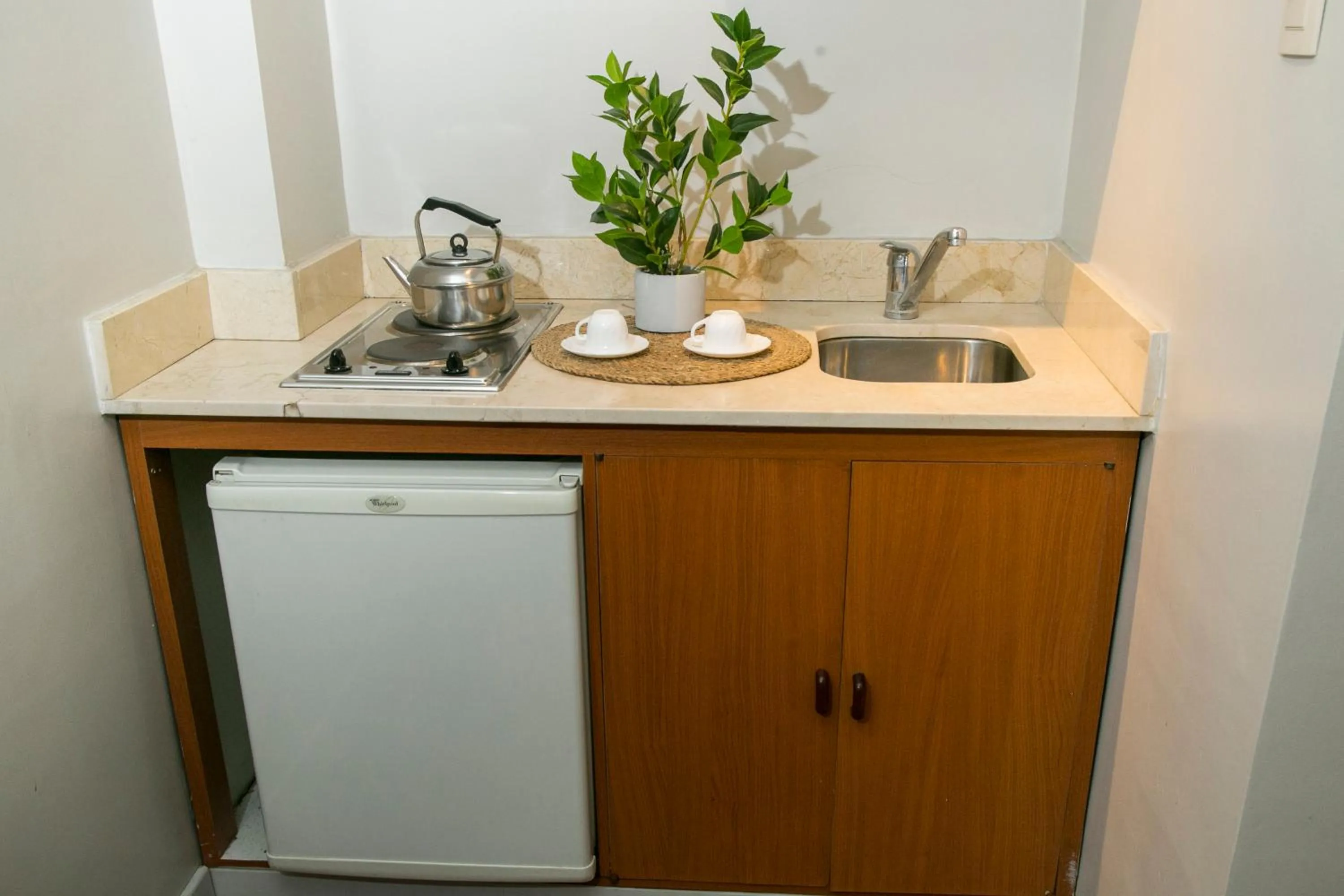 Kitchen or kitchenette in Garden Park Hotel