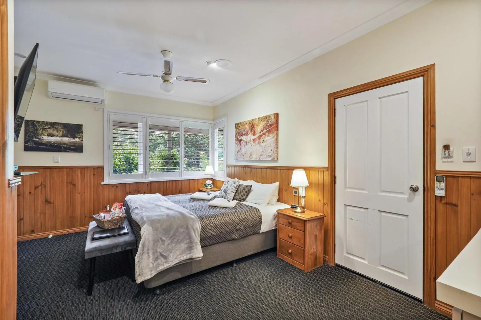 Bed in Forest Lodge Resort