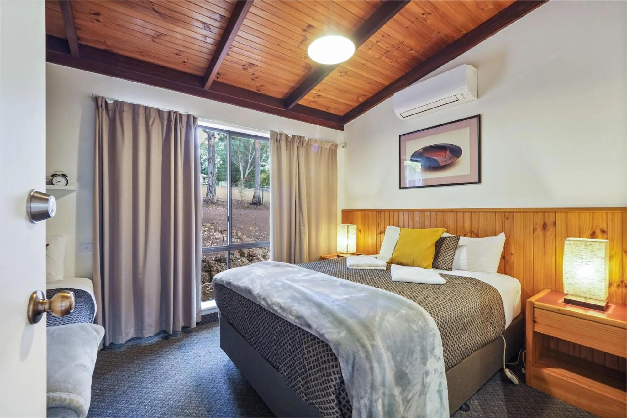 Bed in Forest Lodge Resort