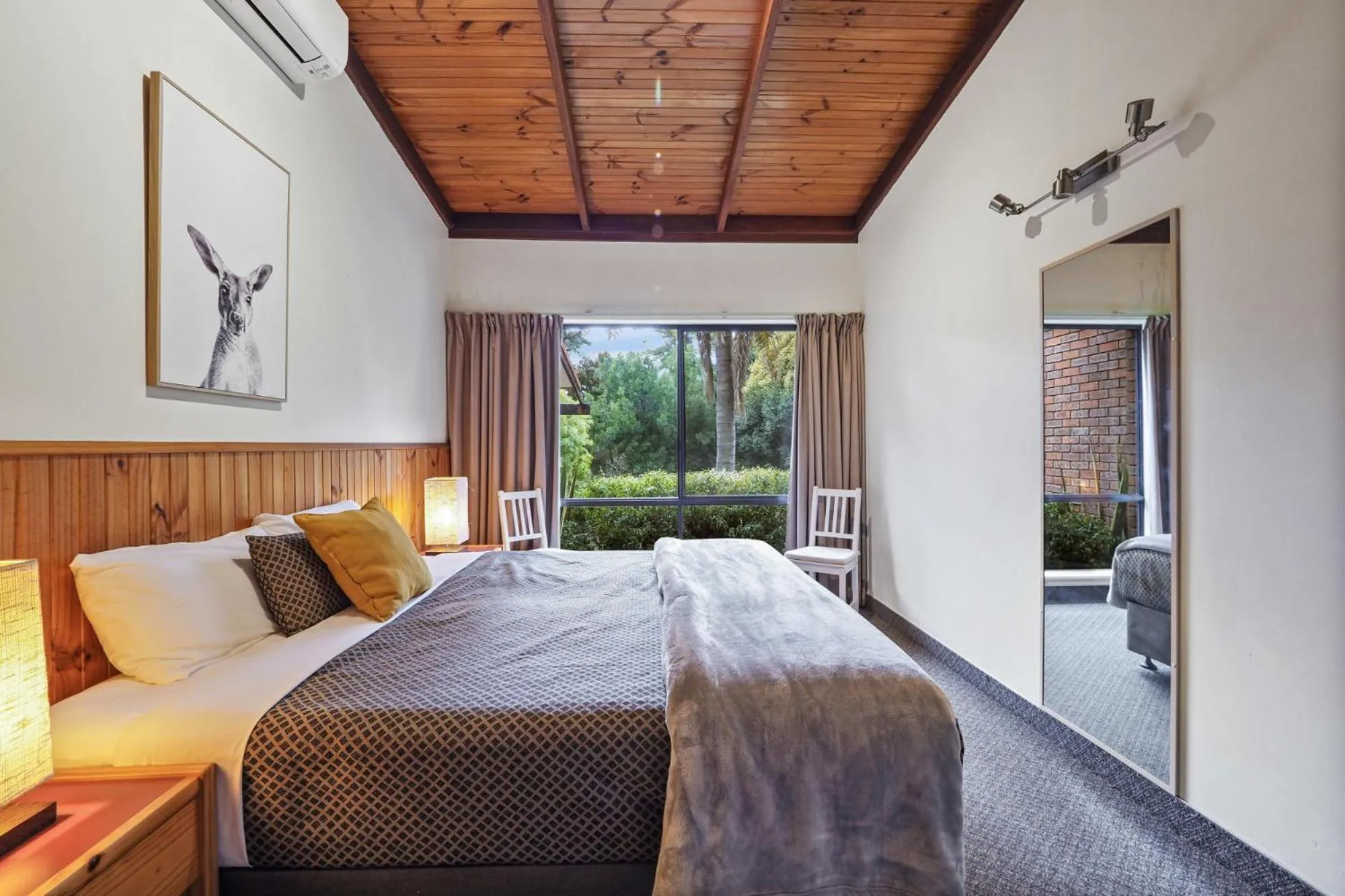 Bed in Forest Lodge Resort