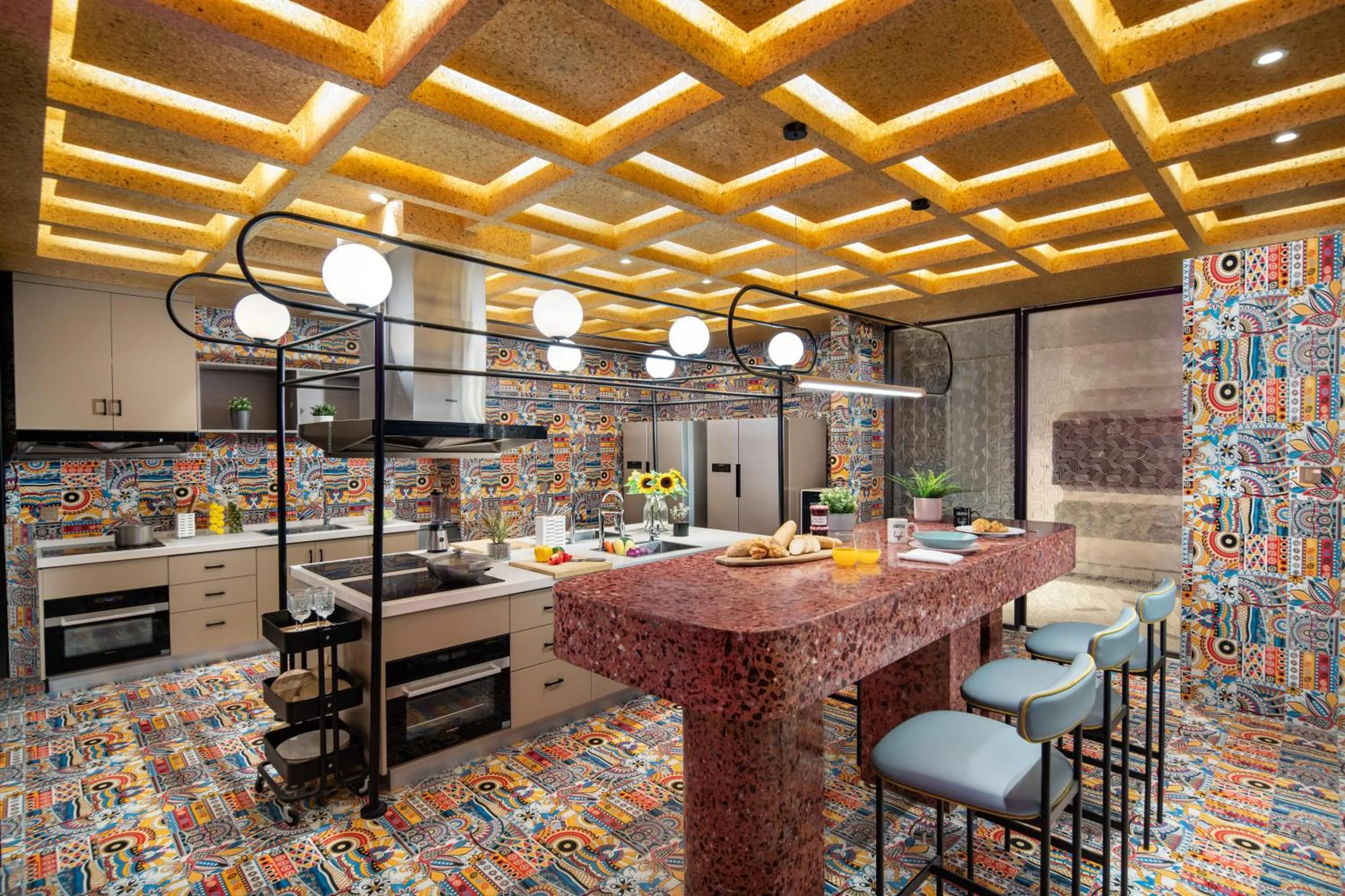 Communal kitchen in lyf Dayanta Xi'an