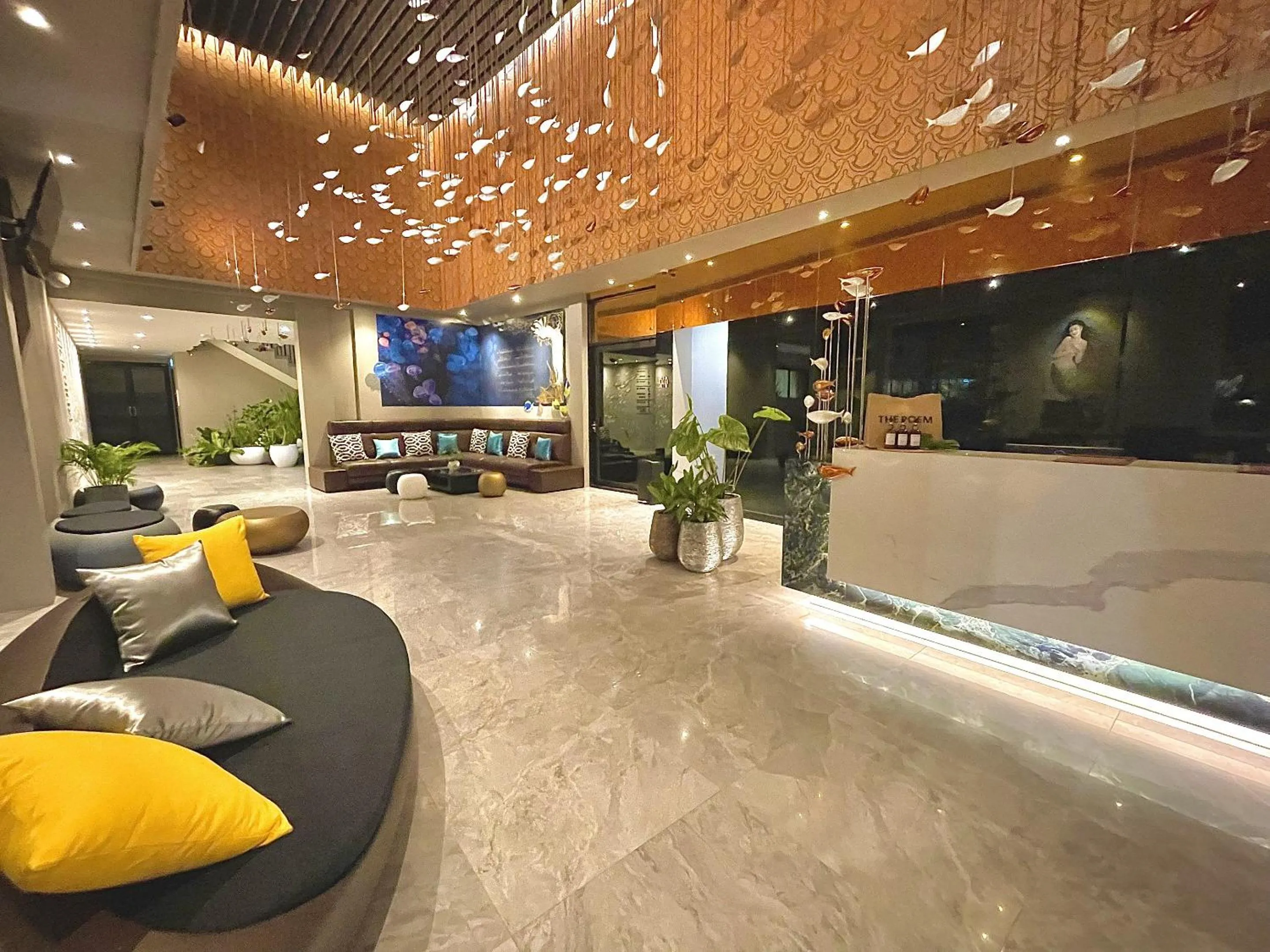Lobby or reception in The Poem Hotel