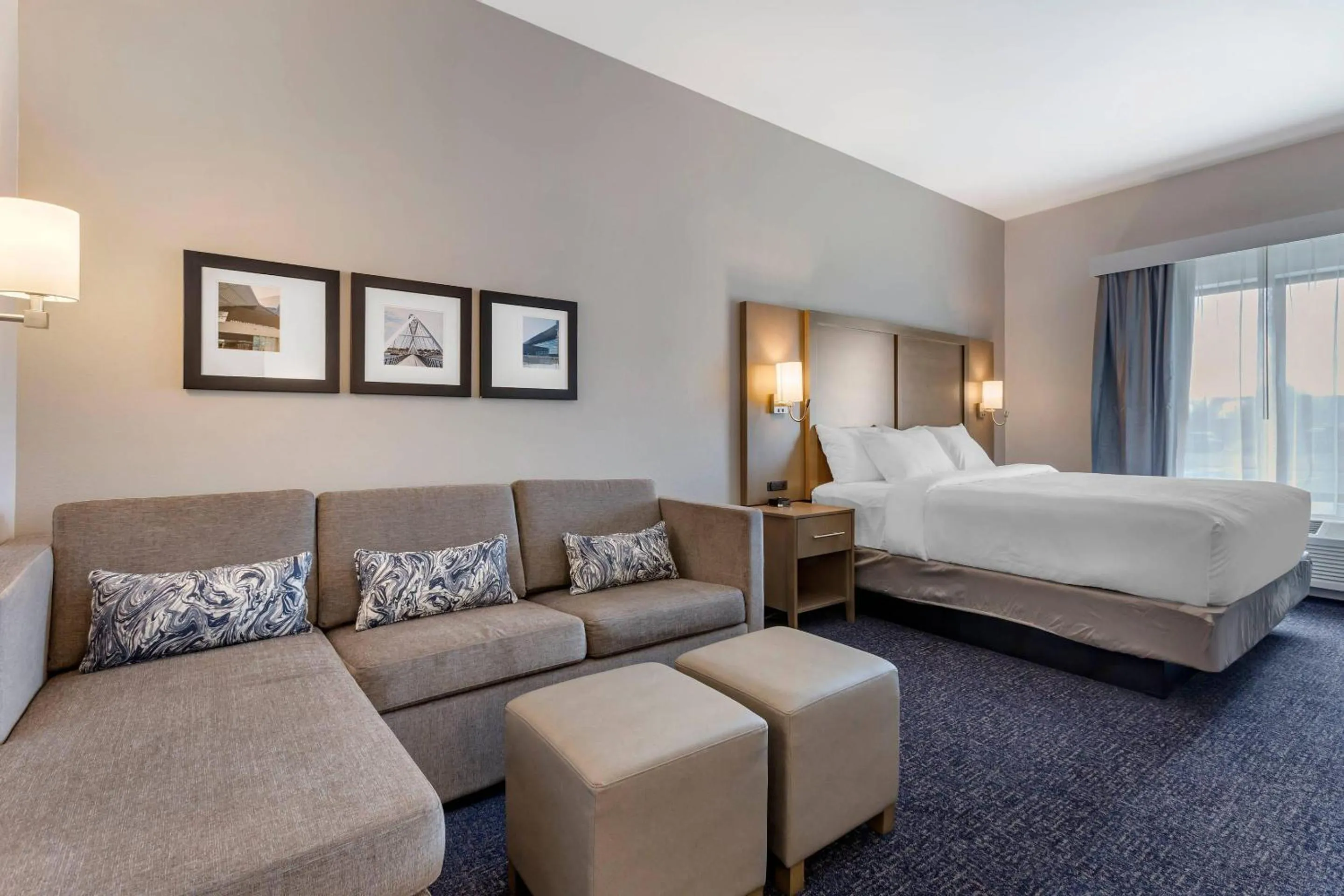 Bedroom, Bed in Comfort Suites Scottsdale Talking Stick Entertainment District