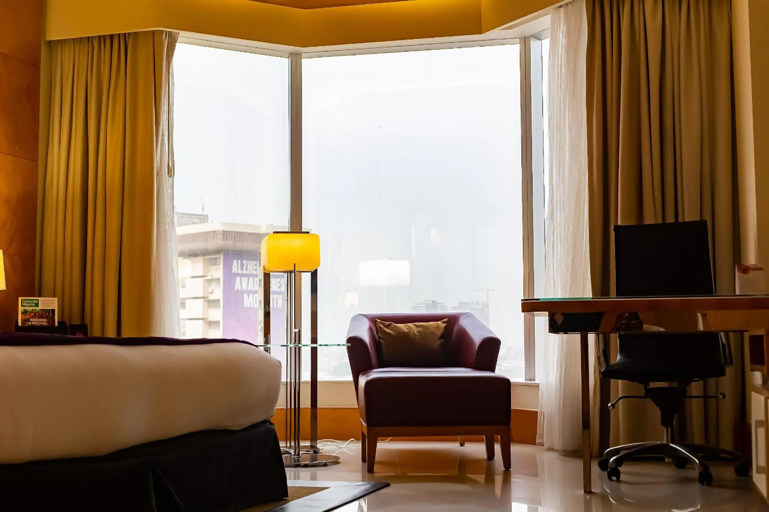 View (from property/room), Bed in Lagos Continental Hotel