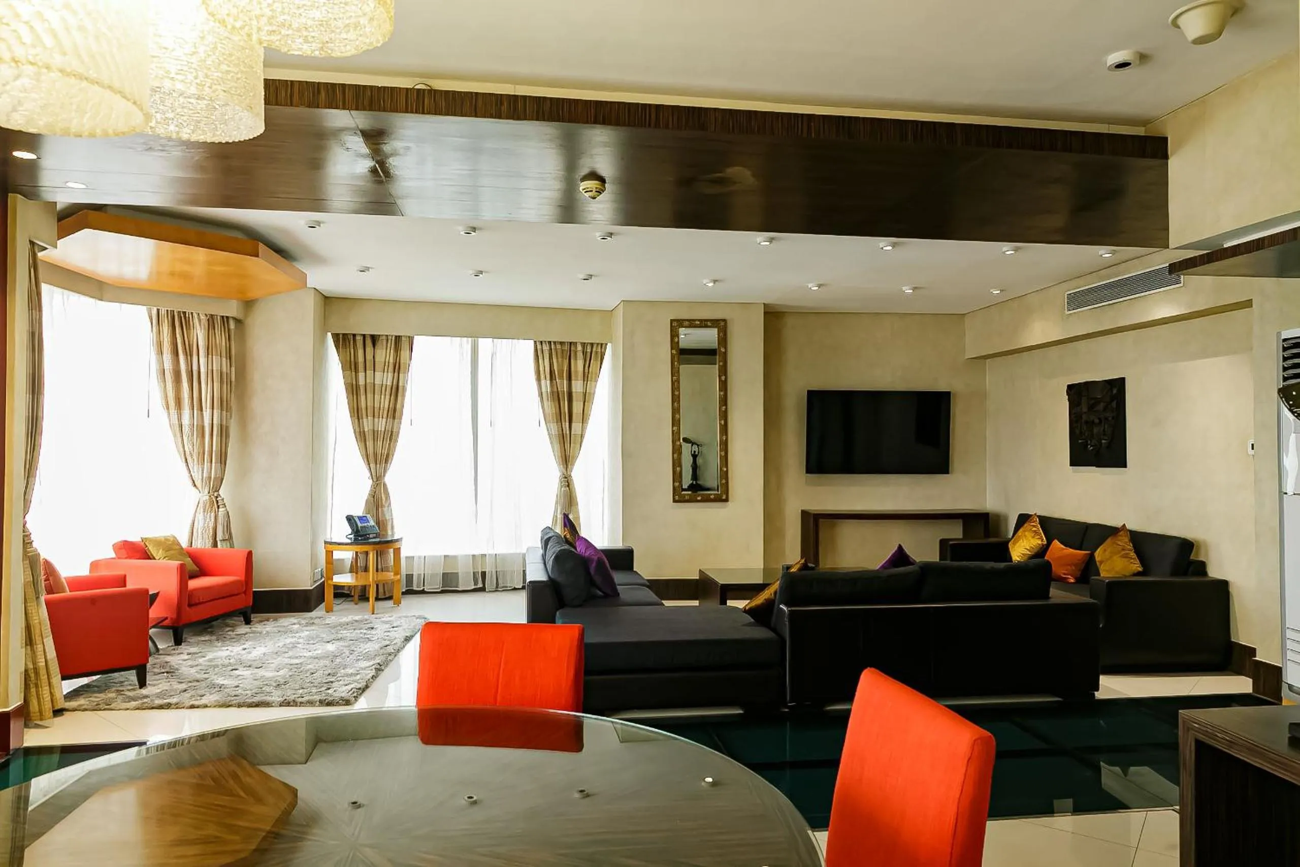 Living room in Lagos Continental Hotel