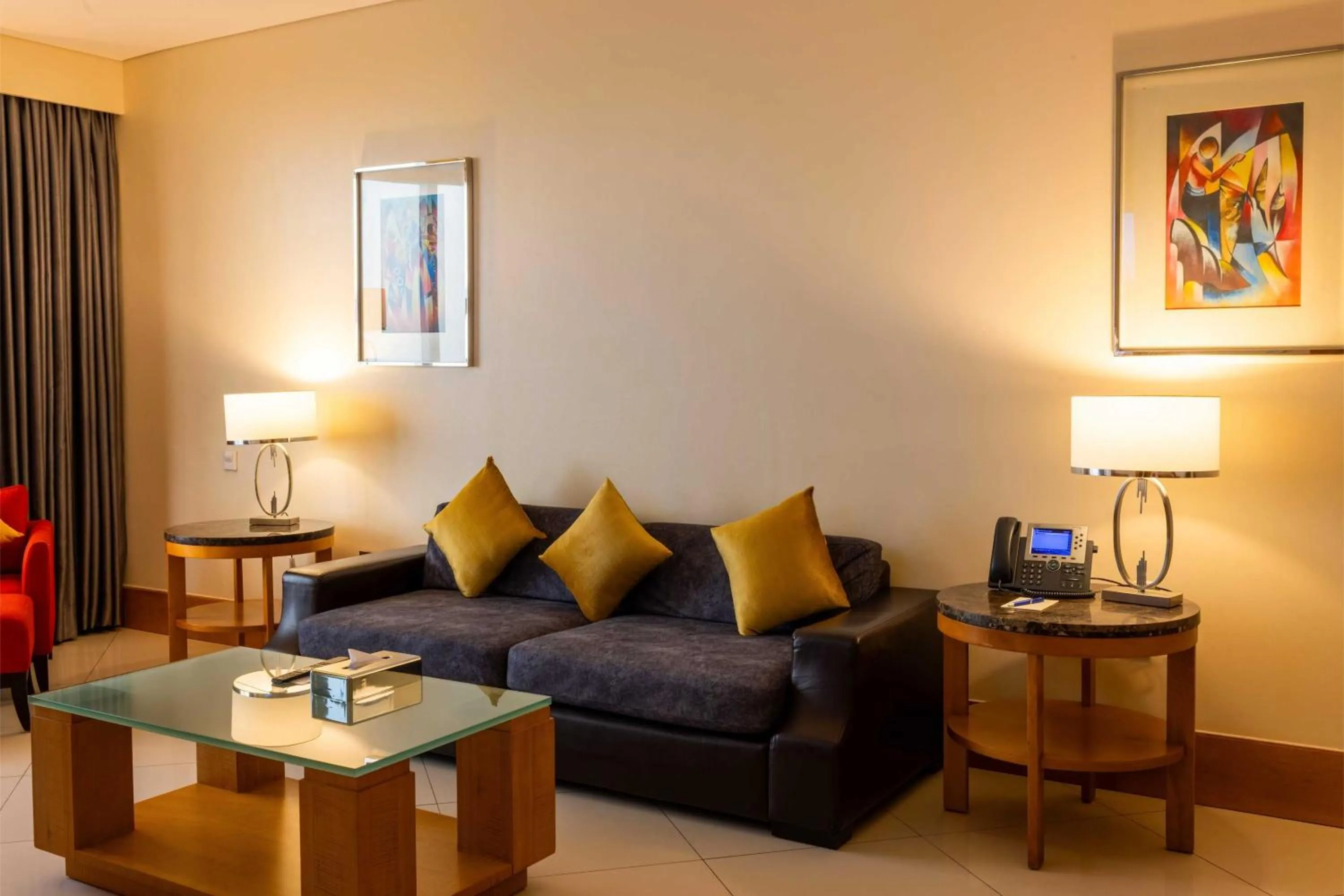 Seating area in Lagos Continental Hotel