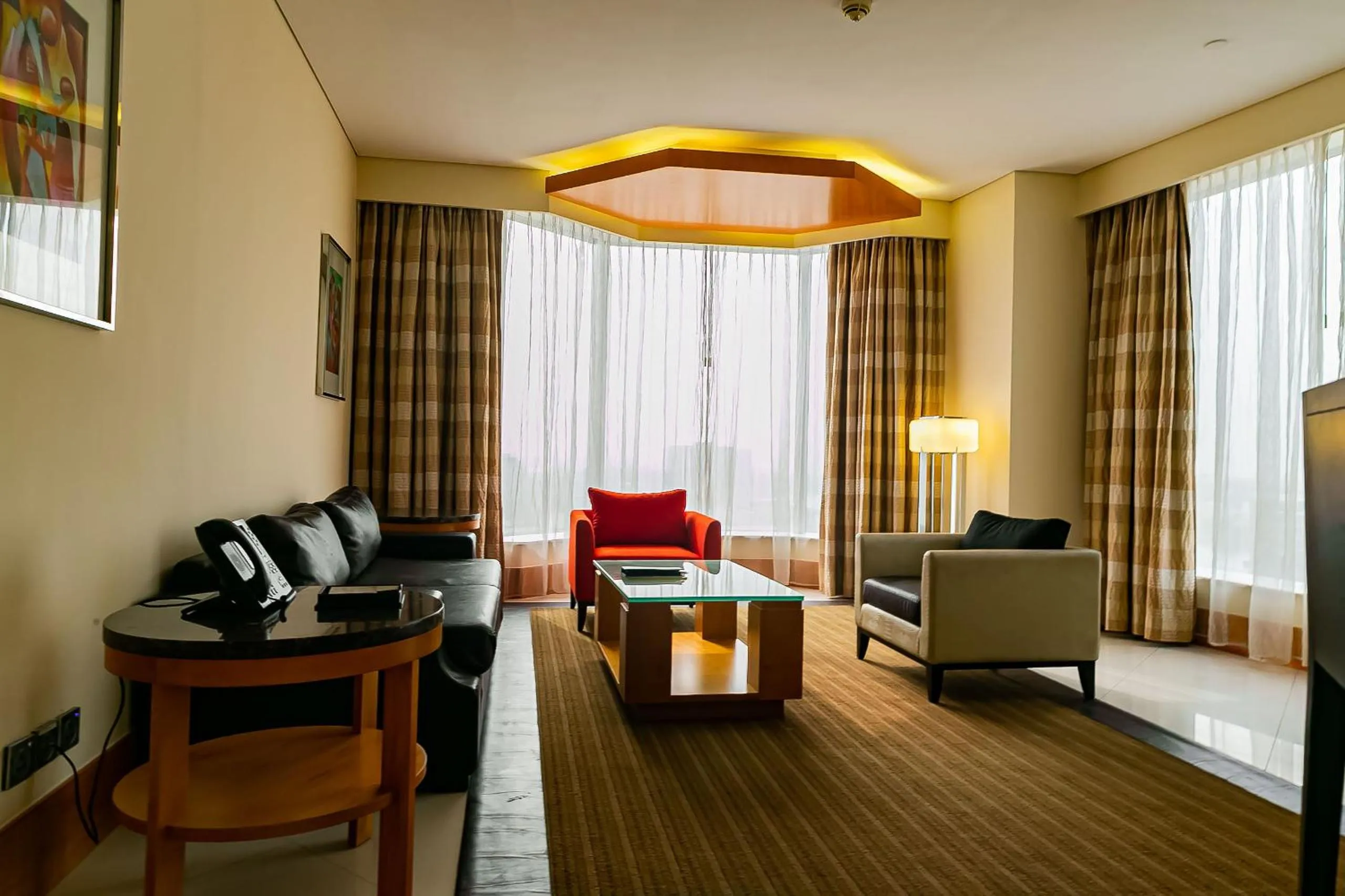 Living room in Lagos Continental Hotel