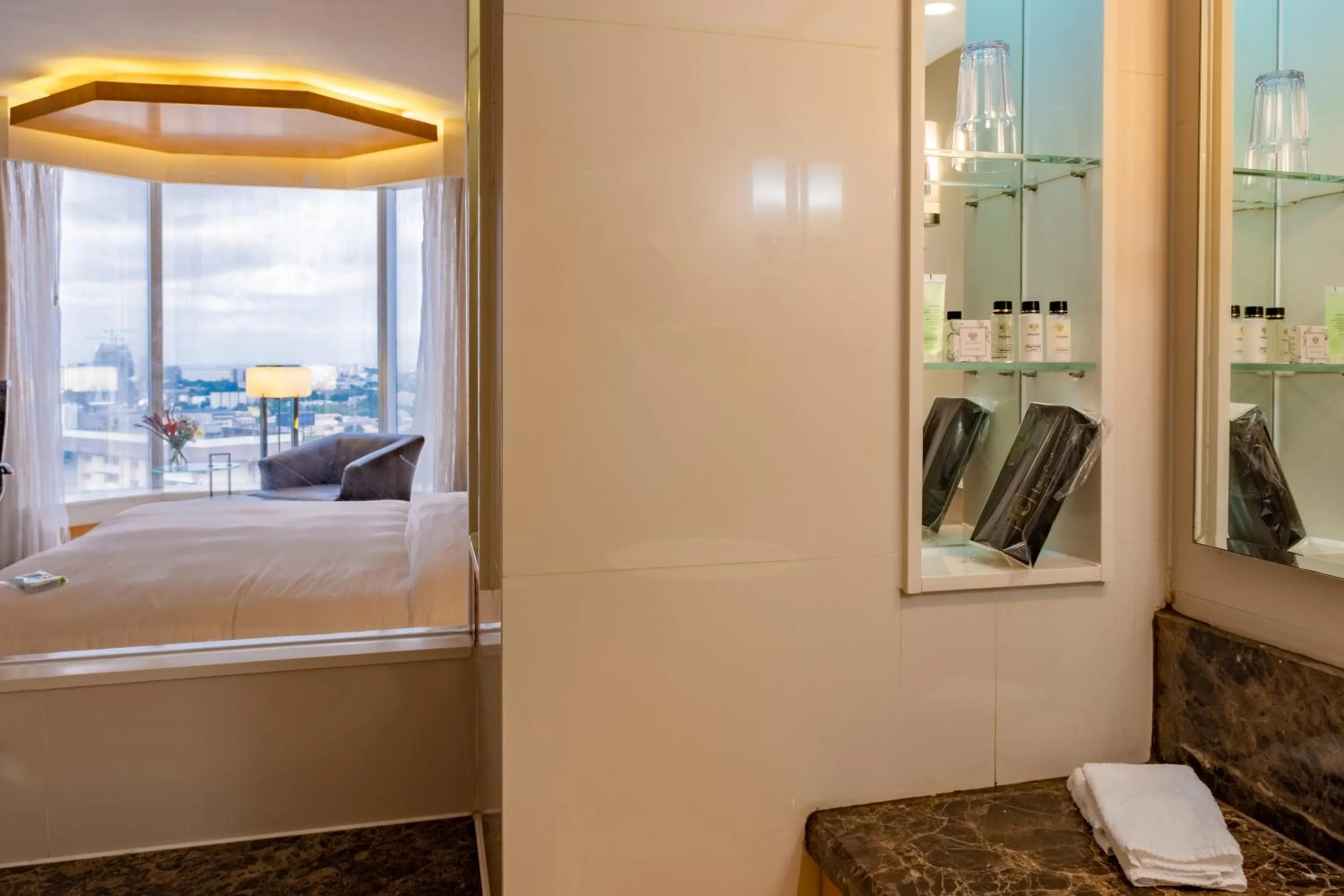 Bed in Lagos Continental Hotel