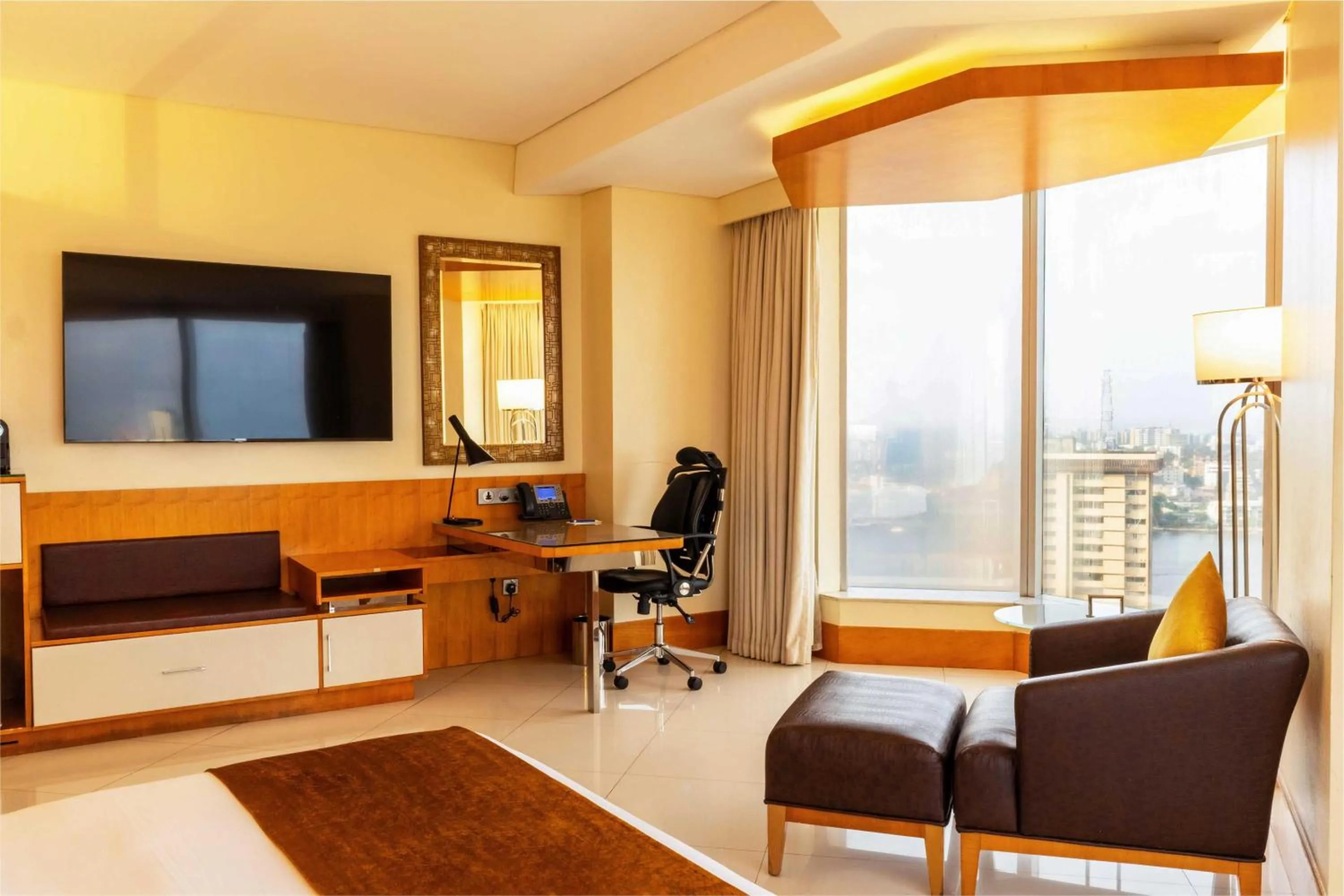 Seating area in Lagos Continental Hotel