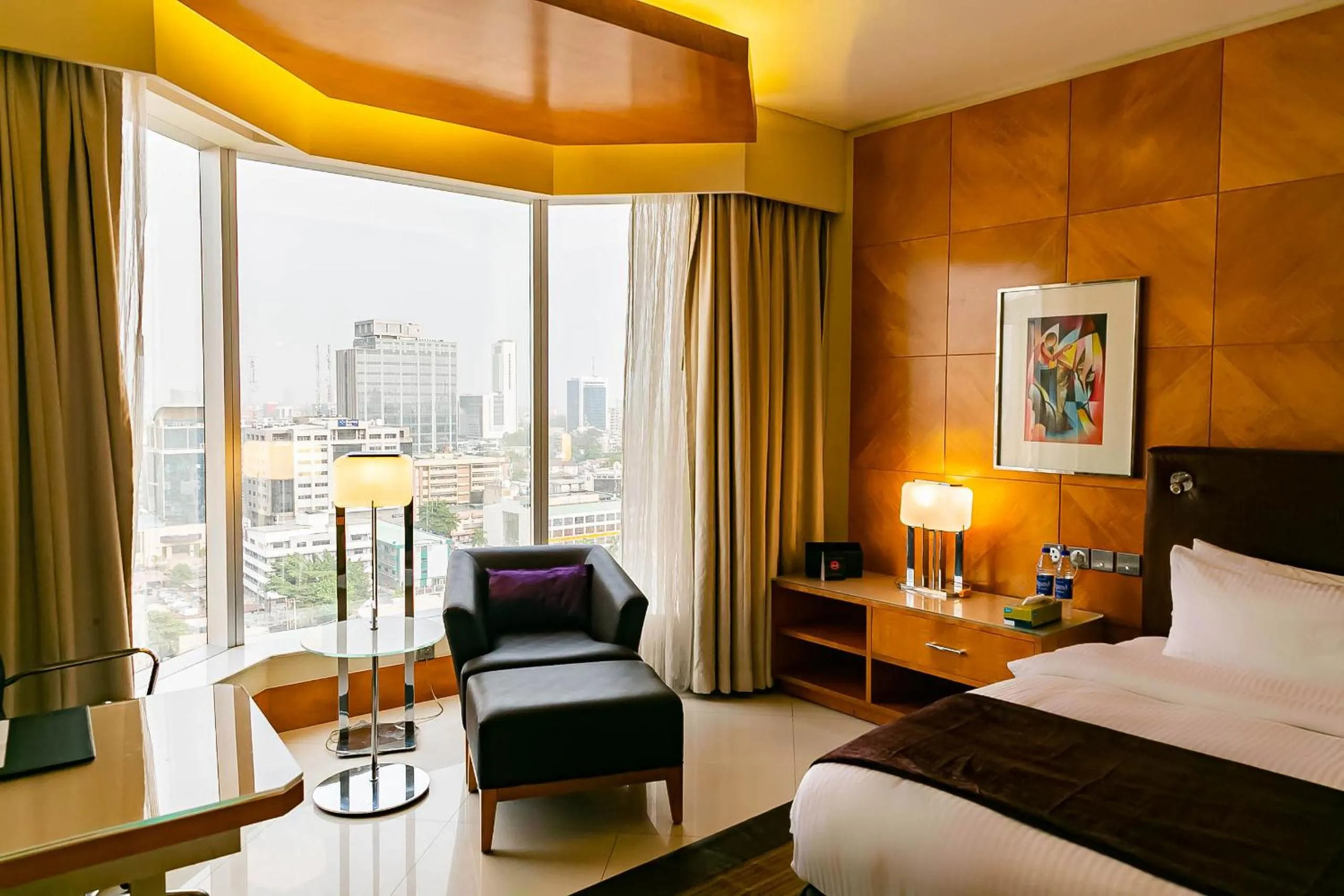 City view, Bed in Lagos Continental Hotel