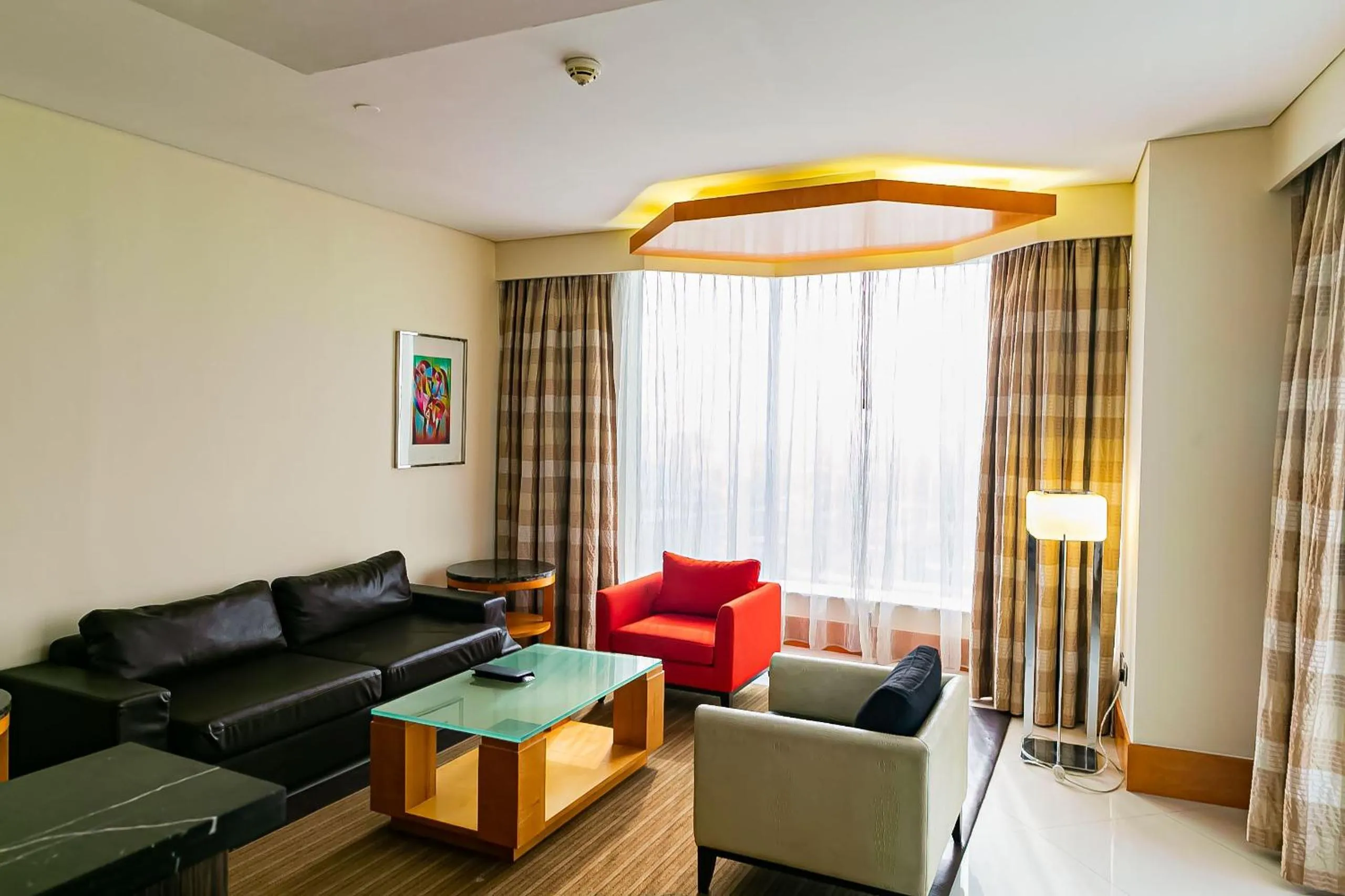 Seating area in Lagos Continental Hotel