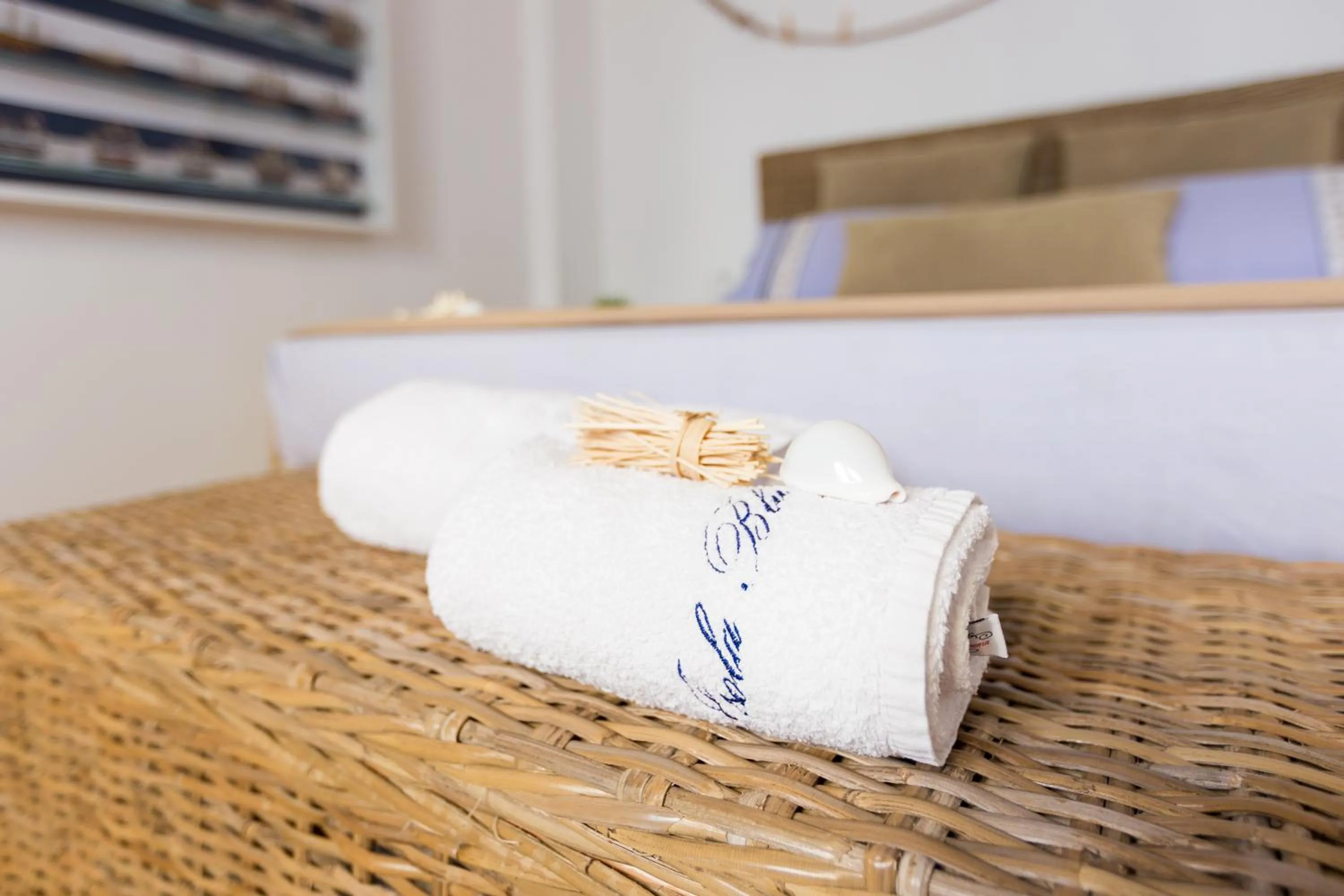 Decorative detail, Bed in Isola Blu