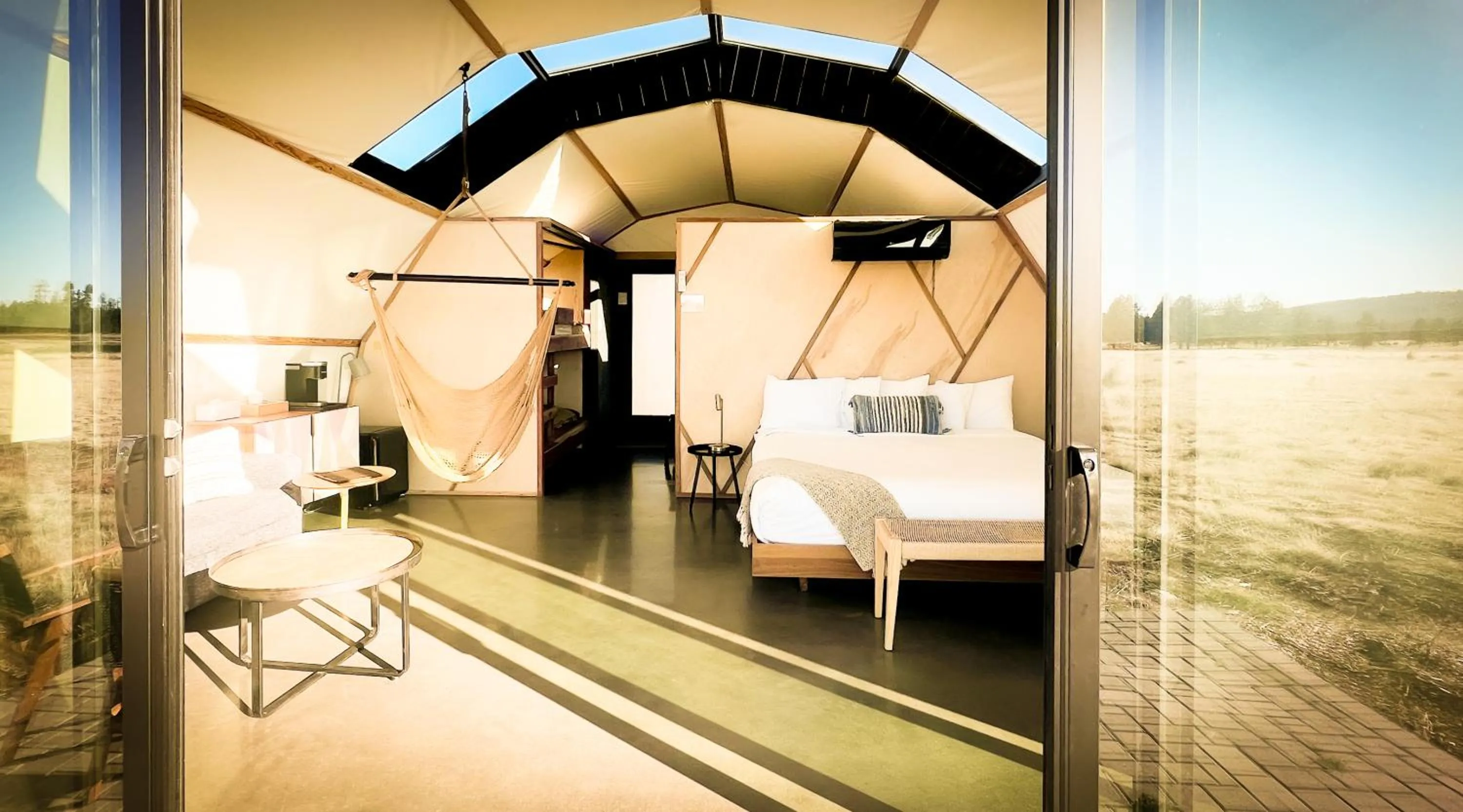 Bed in Backland Luxury Nature Resort