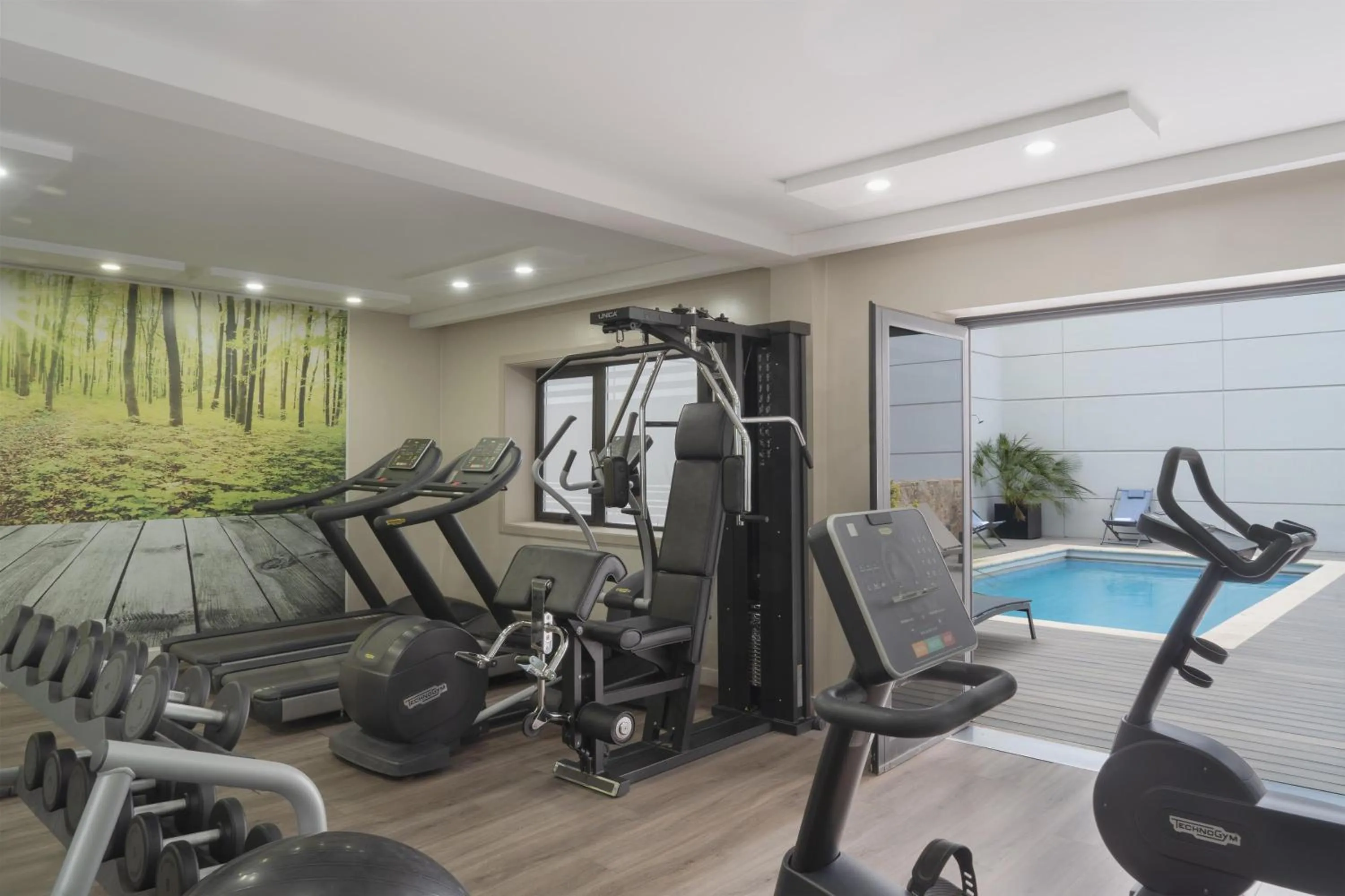 Pool view in NH Mendoza Cordillera