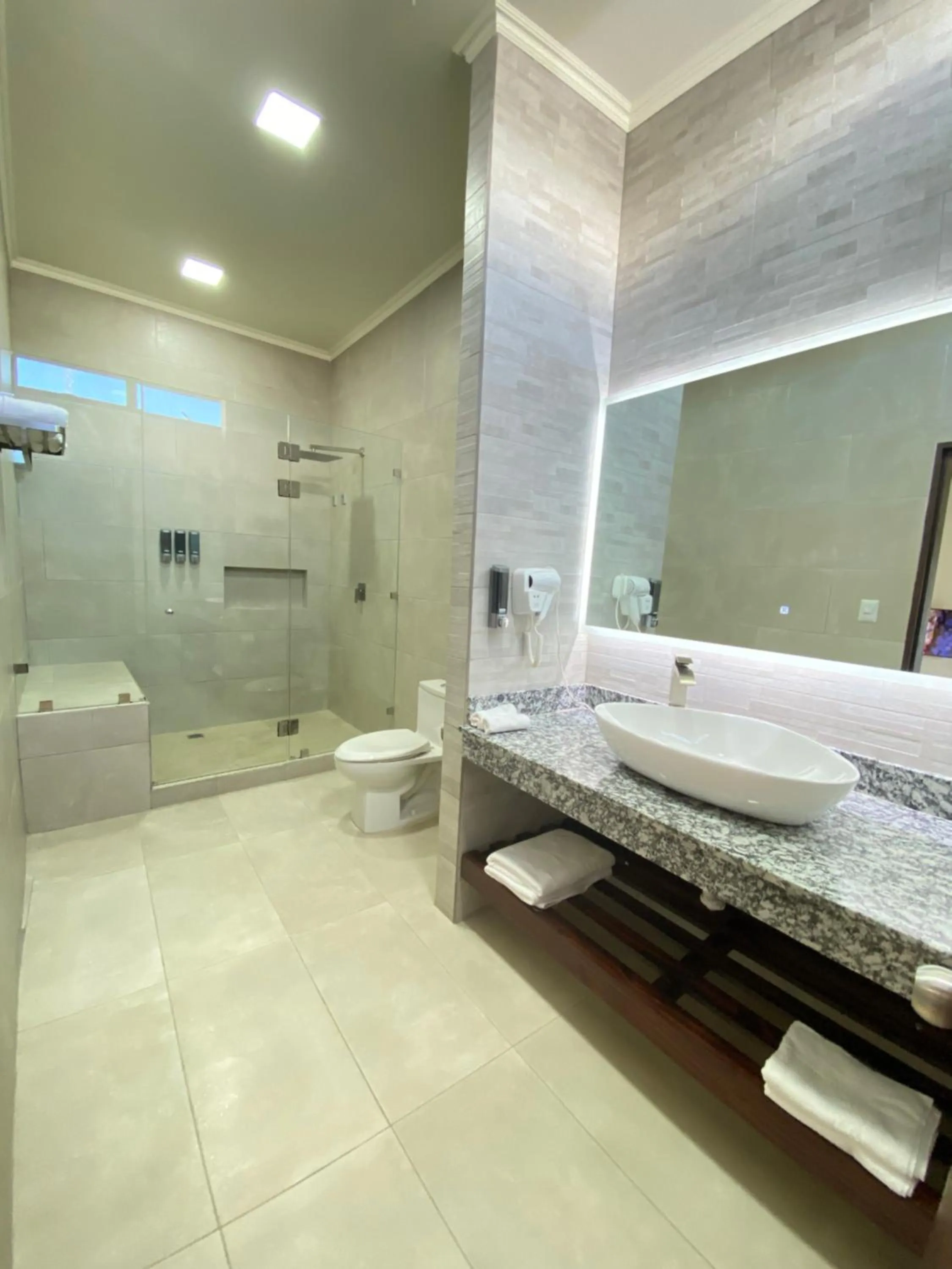 Bathroom in Hotel Naoz