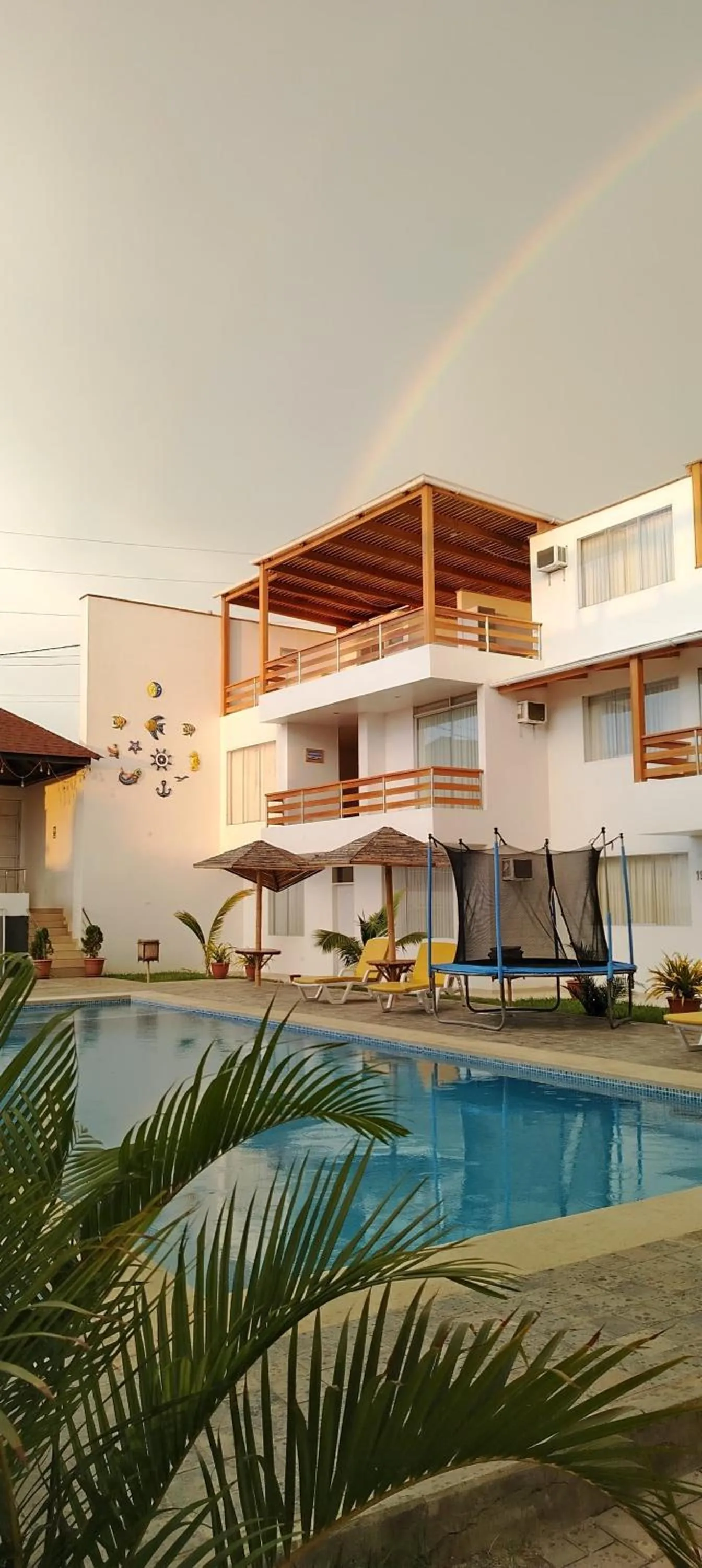 Inner courtyard view in Prim Hotel Vichayito