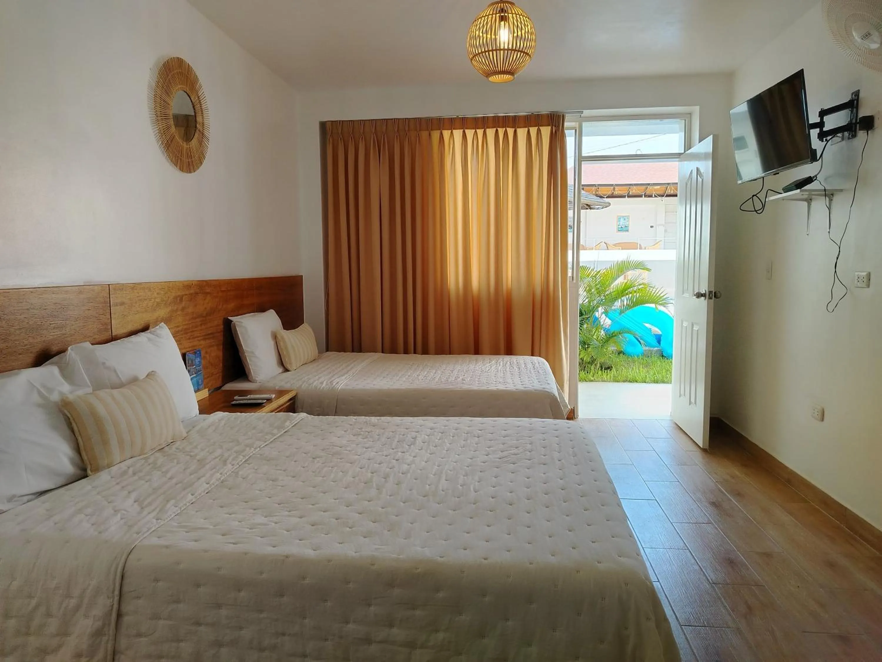 Bed in Prim Hotel Vichayito