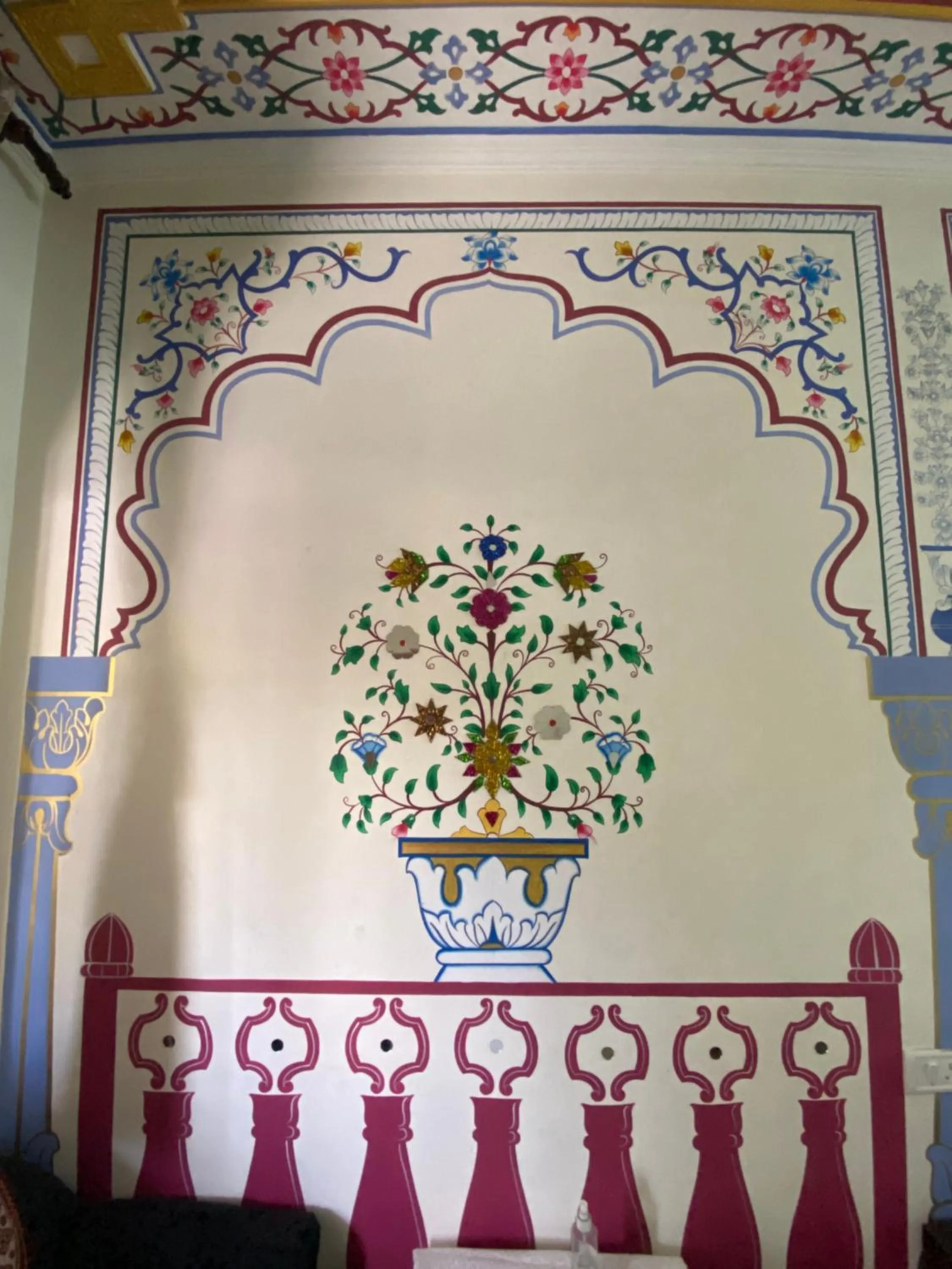 Decorative detail in Golden Peacock Heritage Home Stay