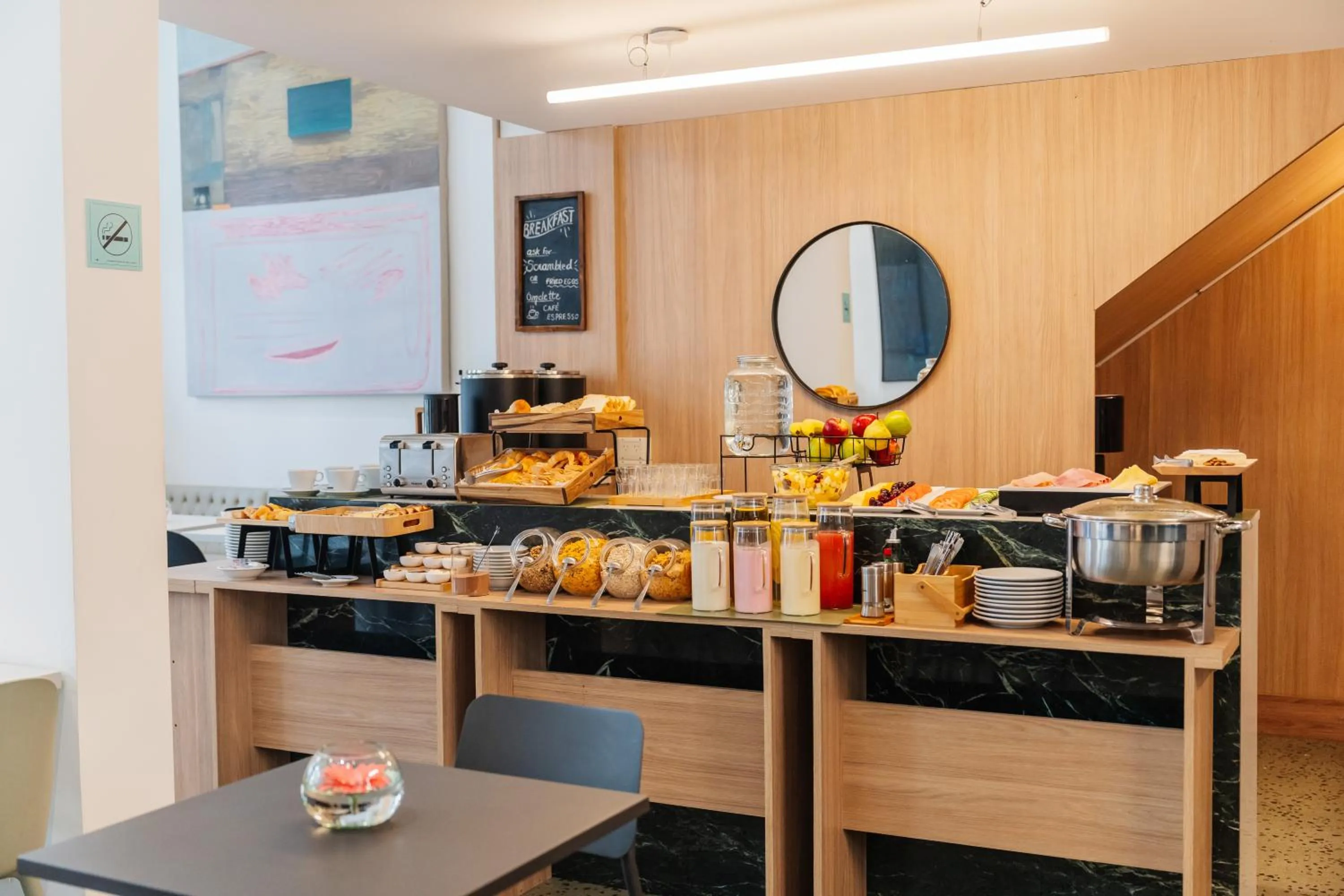 Buffet breakfast in Vain Boutique Hotel