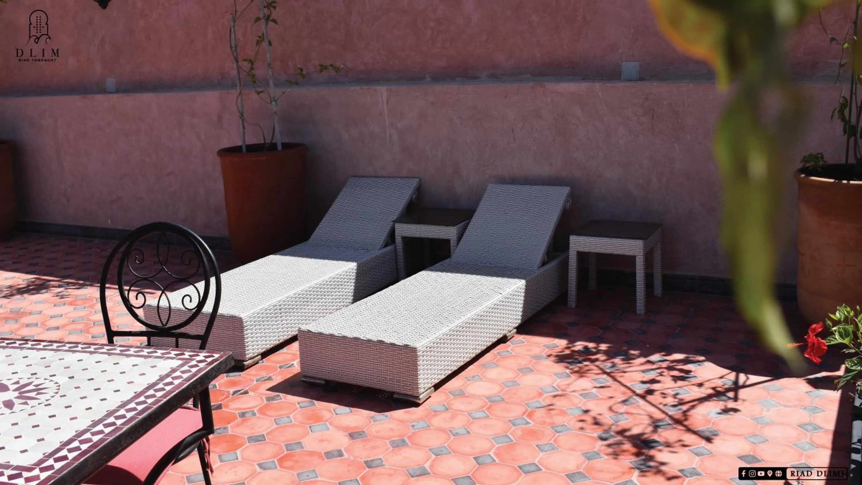 Solarium in Auberge RIAD DLIM Tamraght