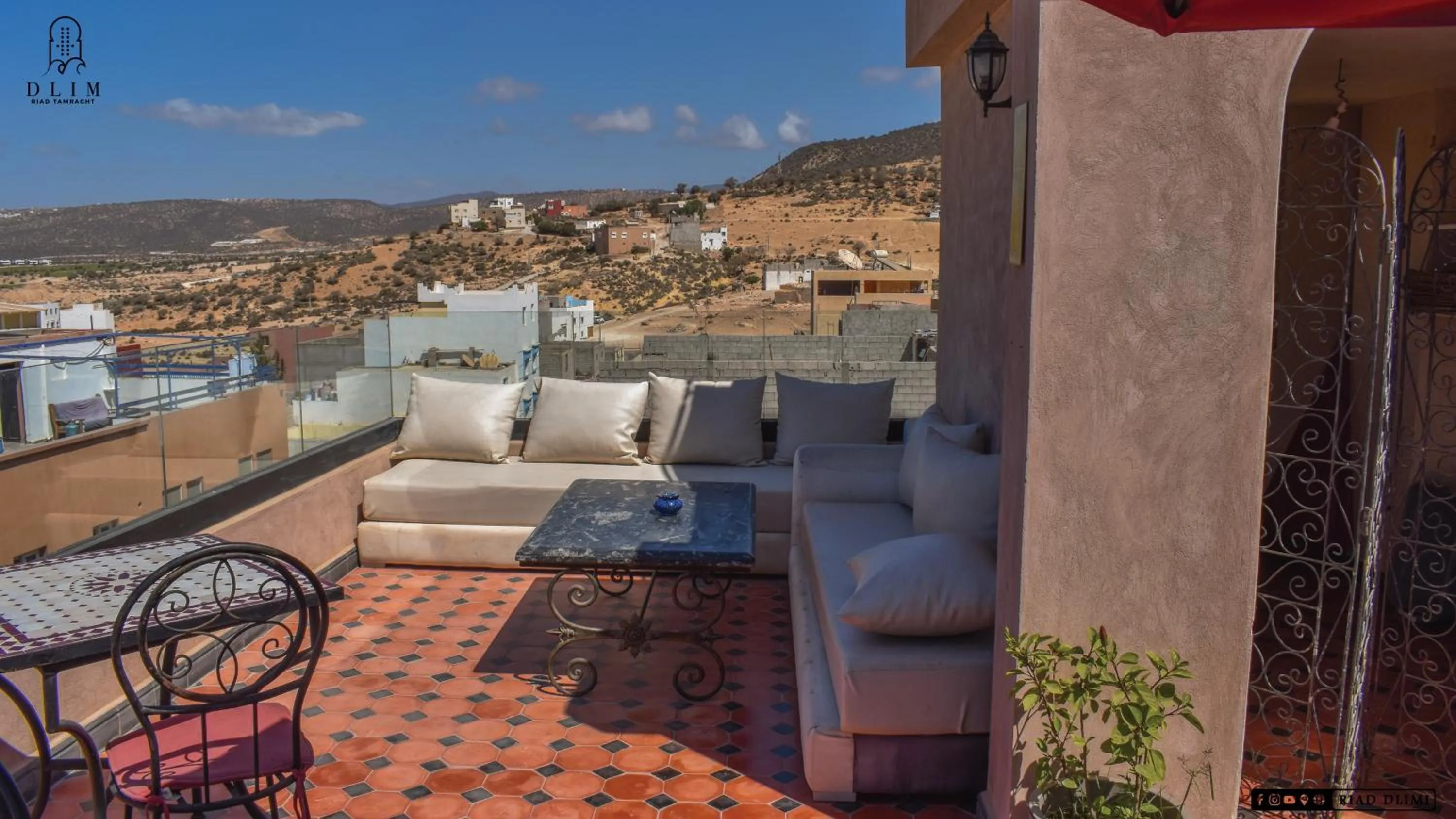 Patio in Auberge RIAD DLIM Tamraght
