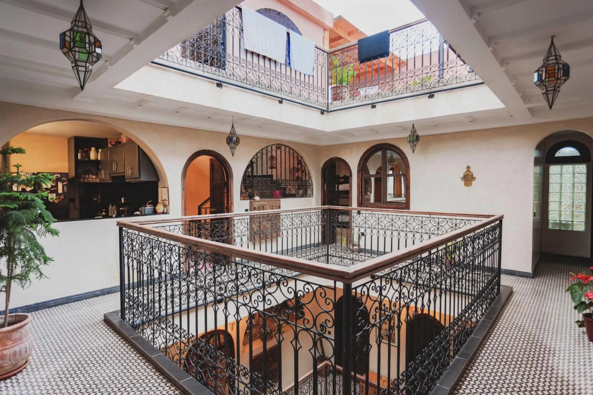 Patio in Auberge RIAD DLIM Tamraght