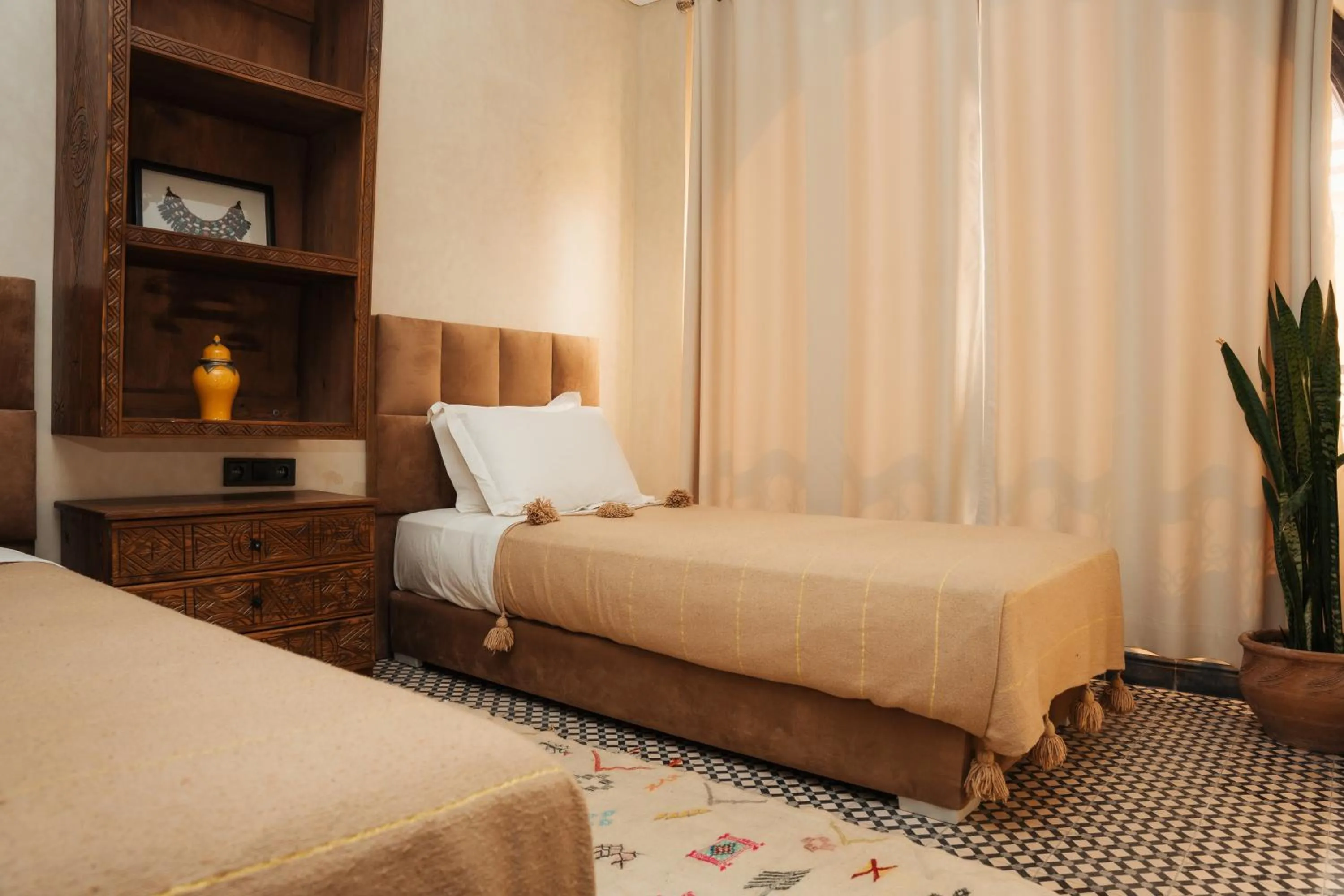 Bedroom, Bed in Auberge RIAD DLIM Tamraght