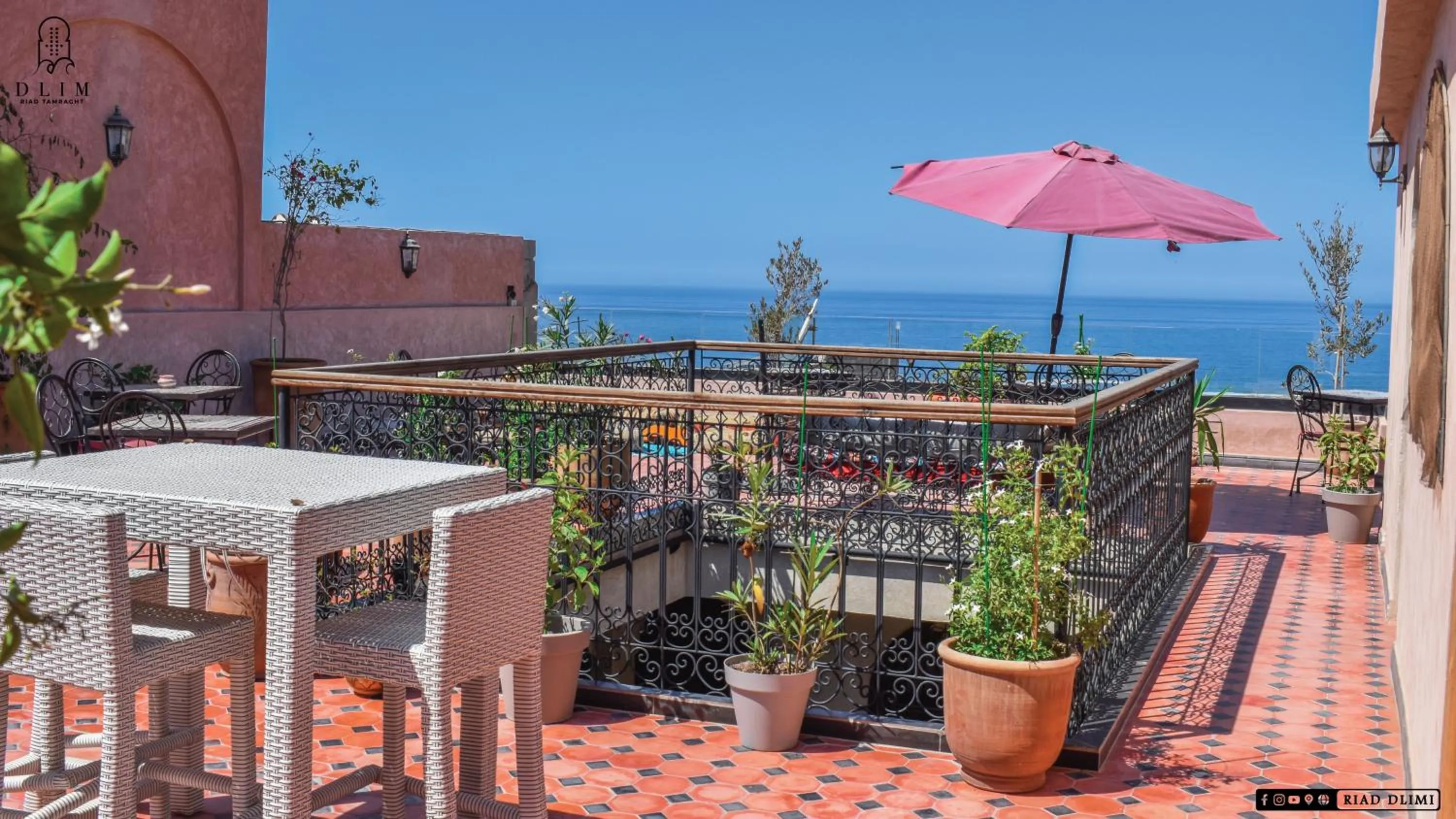 Patio in Auberge RIAD DLIM Tamraght